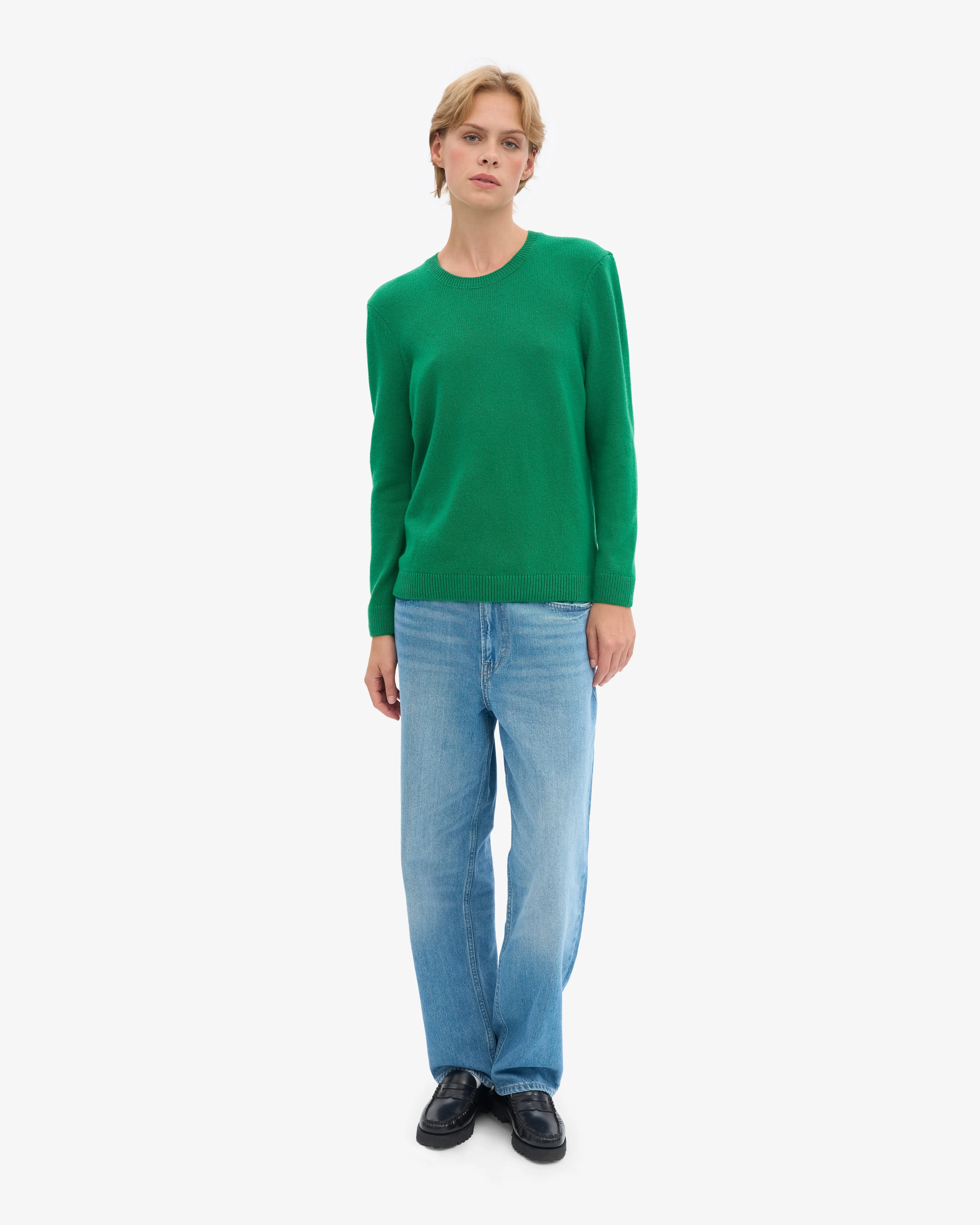 Women Classic Merino Wool Crew - Kelly Green sold by Colorful Standard product image thumbnail 5
