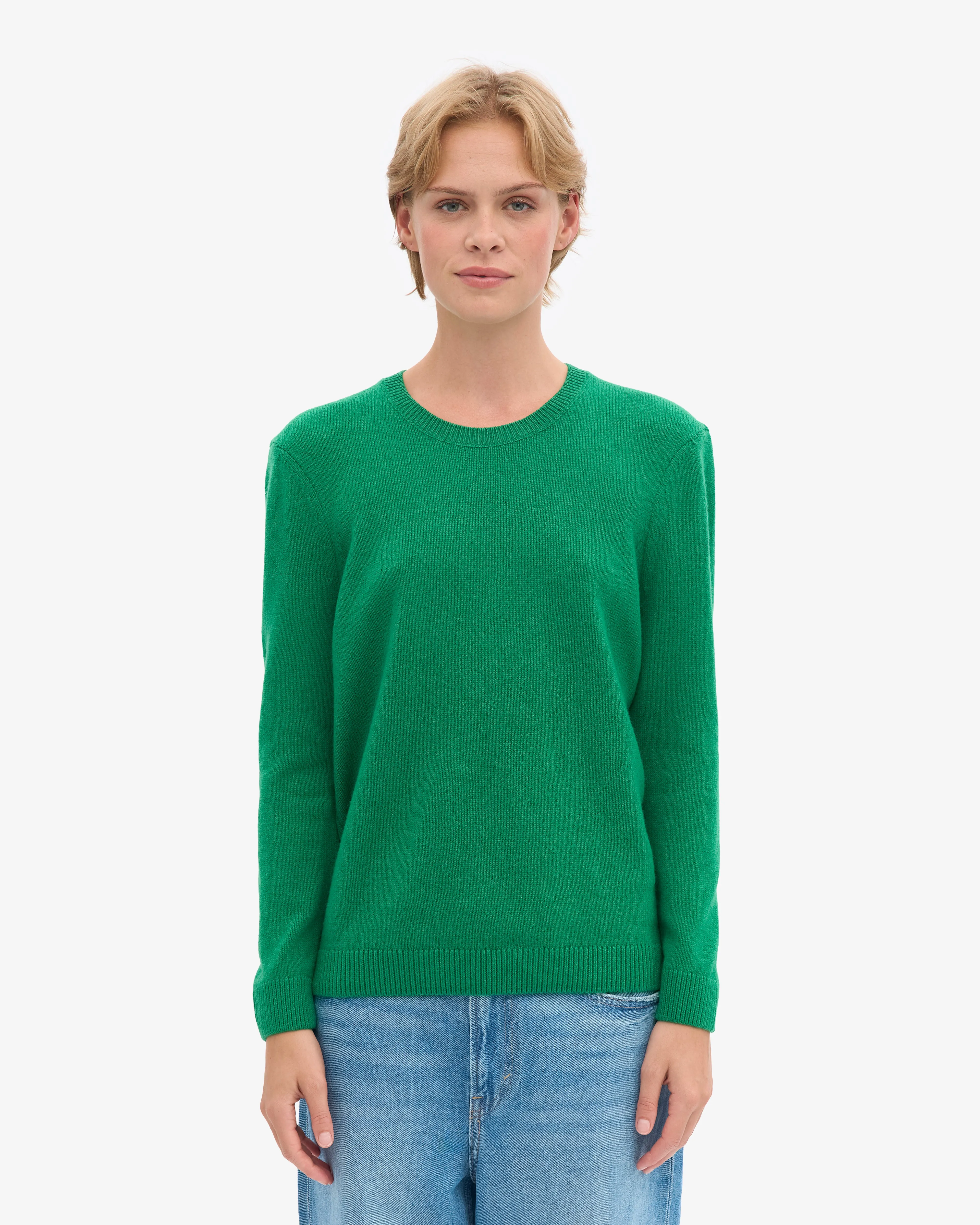 Women Classic Merino Wool Crew - Kelly Green sold by Colorful Standard product image thumbnail 2