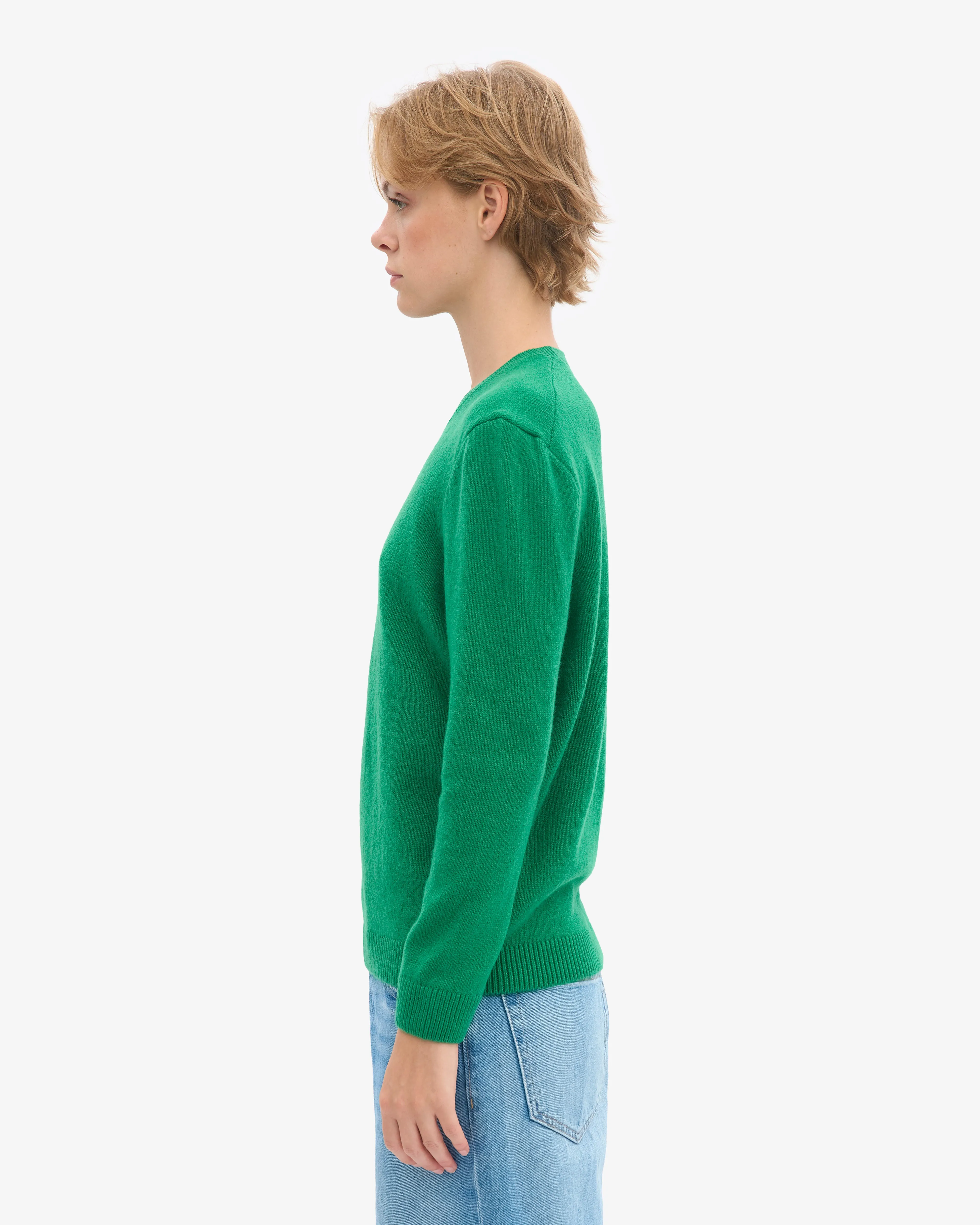 Women Classic Merino Wool Crew - Kelly Green sold by Colorful Standard product image thumbnail 3