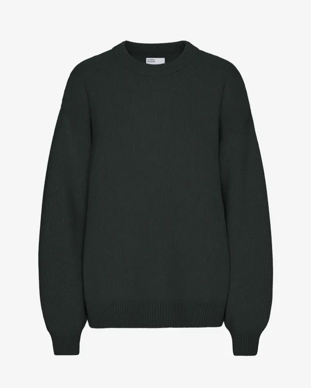 Oversized Merino Wool Crew - Hunter Green sold by Colorful Standard