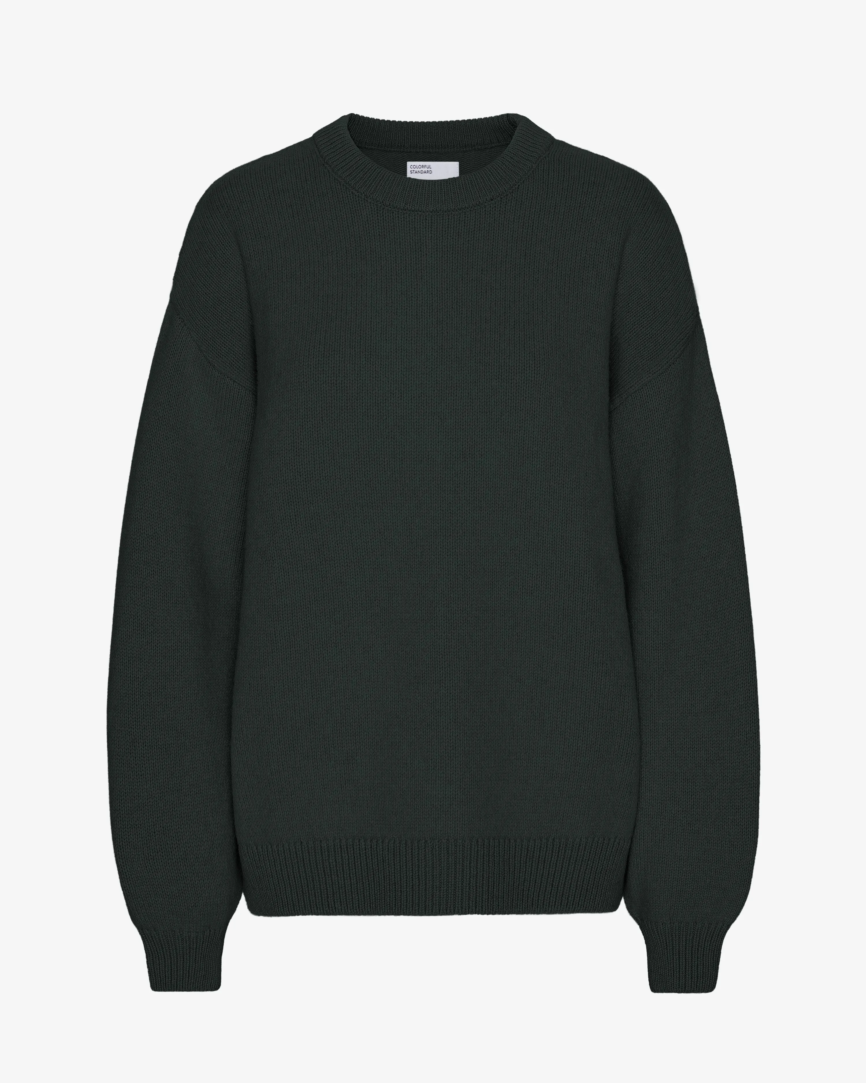 Oversized Merino Wool Crew - Hunter Green sold by Colorful Standard