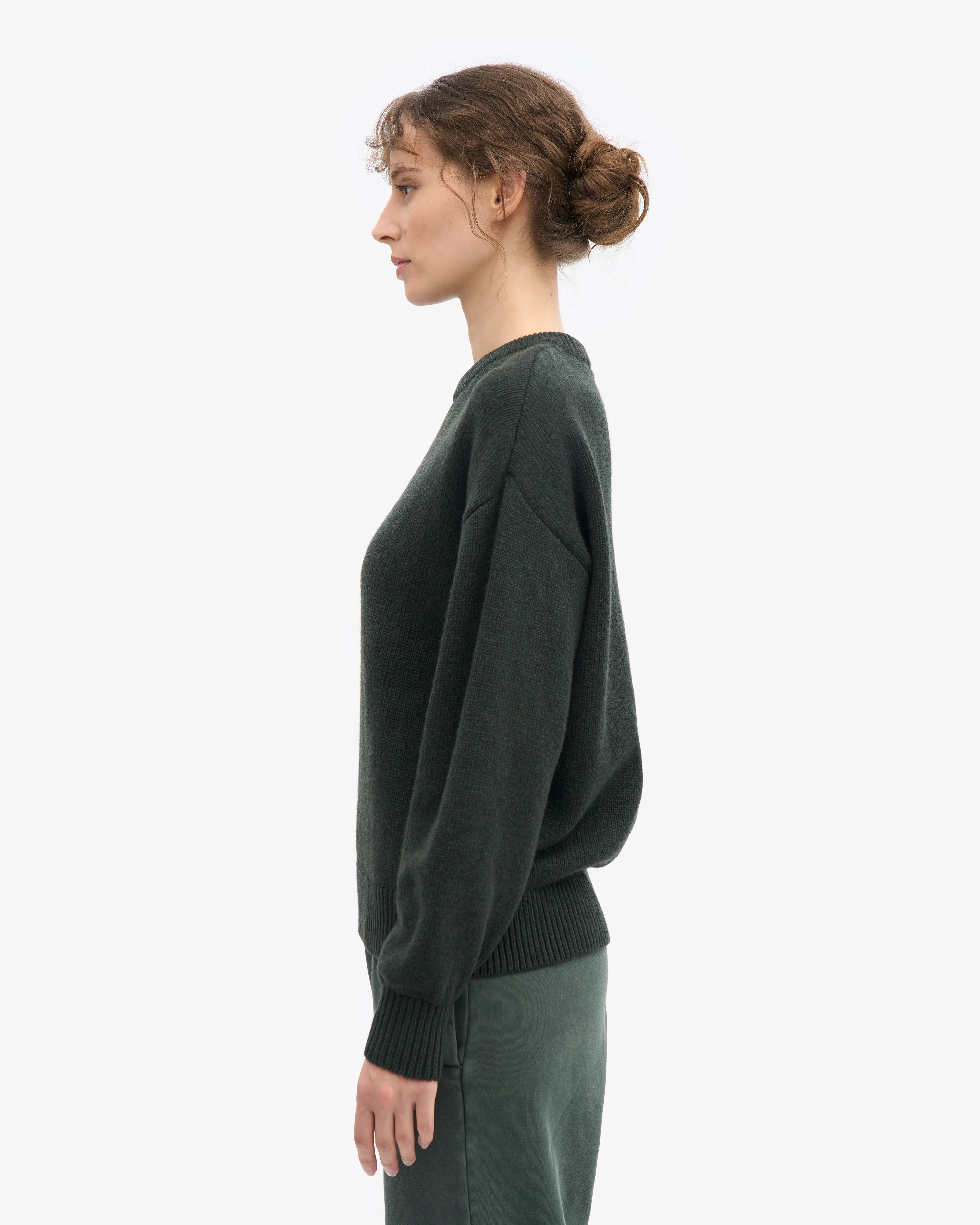 Oversized Merino Wool Crew - Hunter Green sold by Colorful Standard product image thumbnail 3