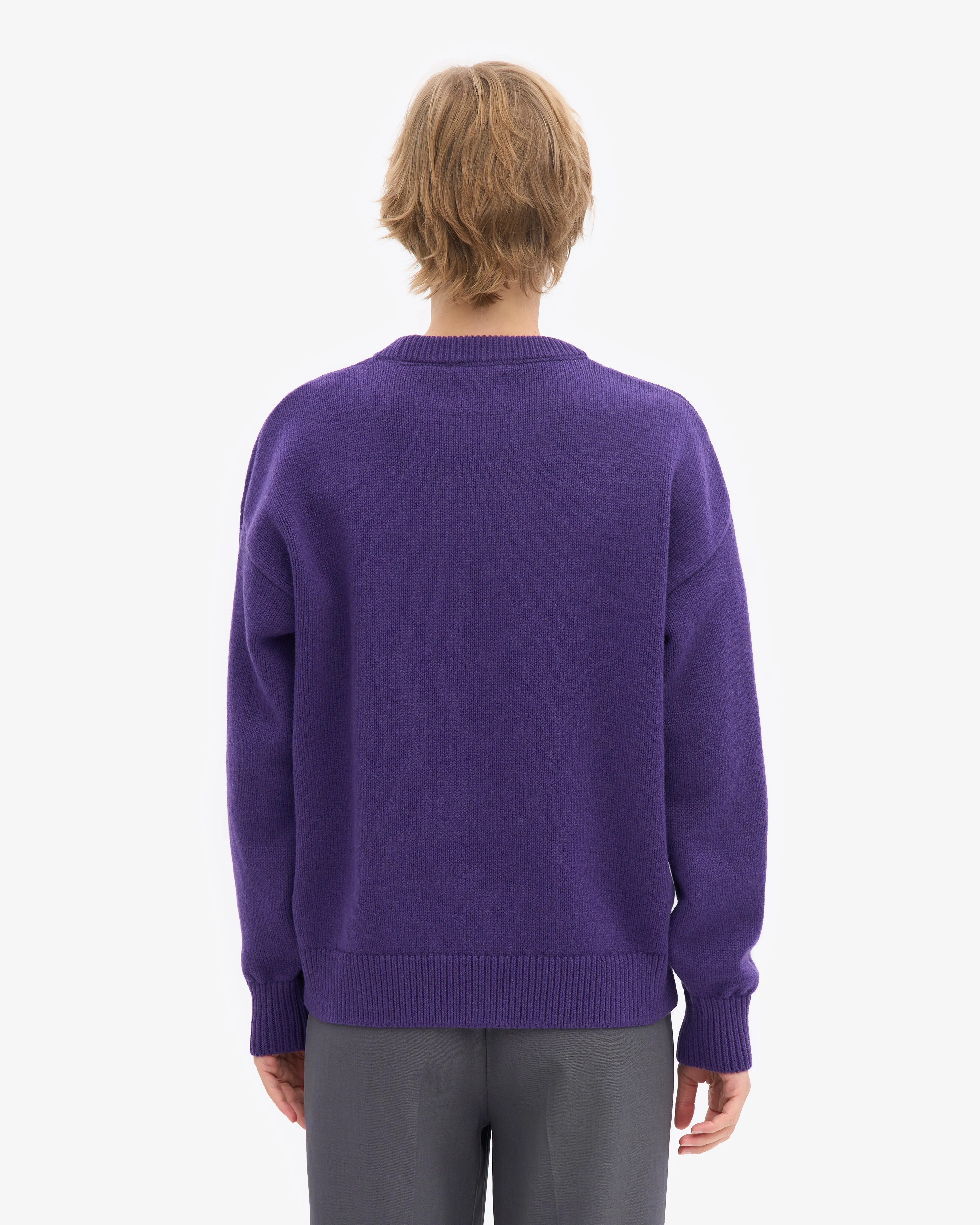 Oversized Merino Wool Crew - Ultra Violet sold by Colorful Standard product image thumbnail 4