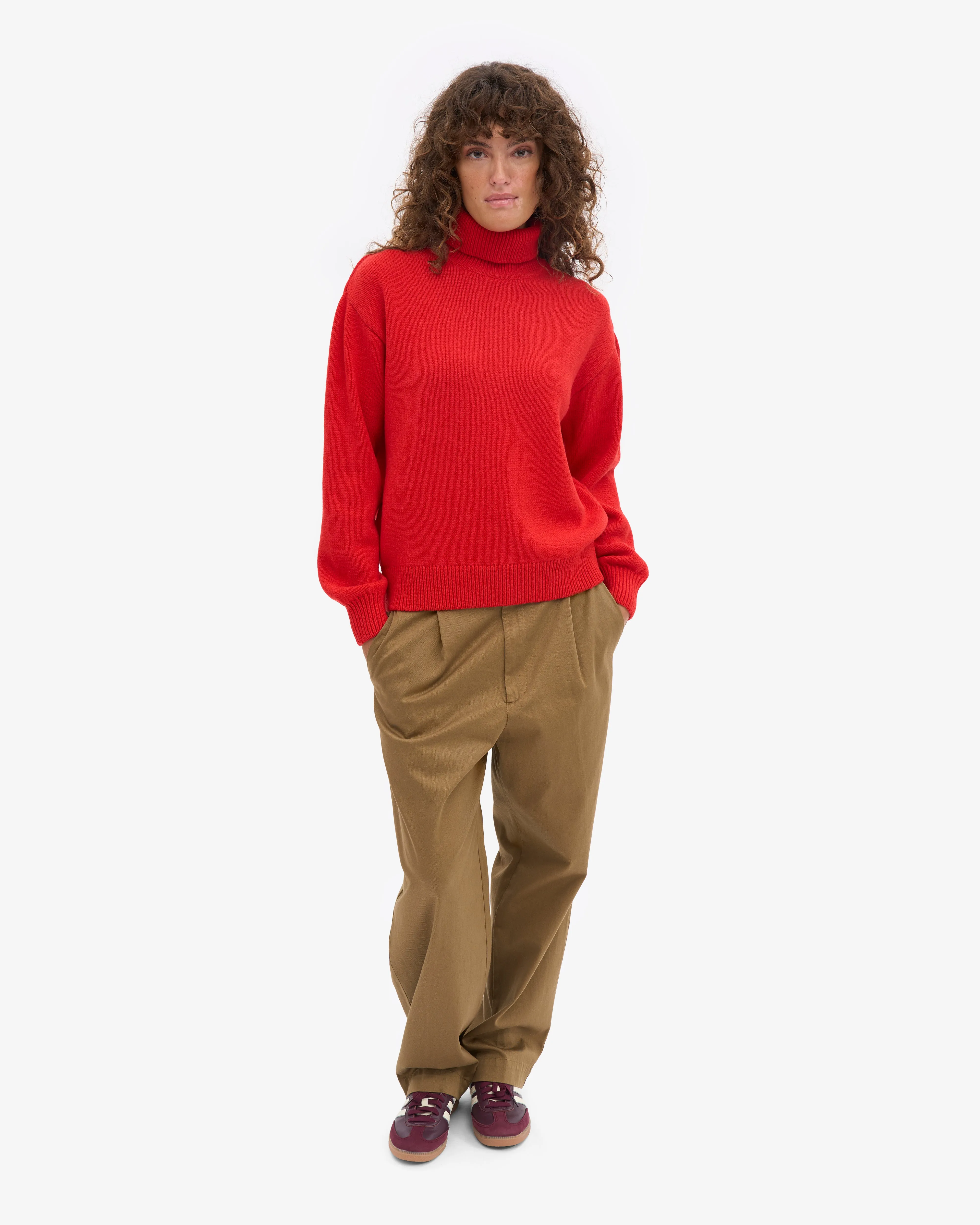 Merino Wool Turtleneck - Red Tangerine sold by Colorful Standard product image thumbnail 5