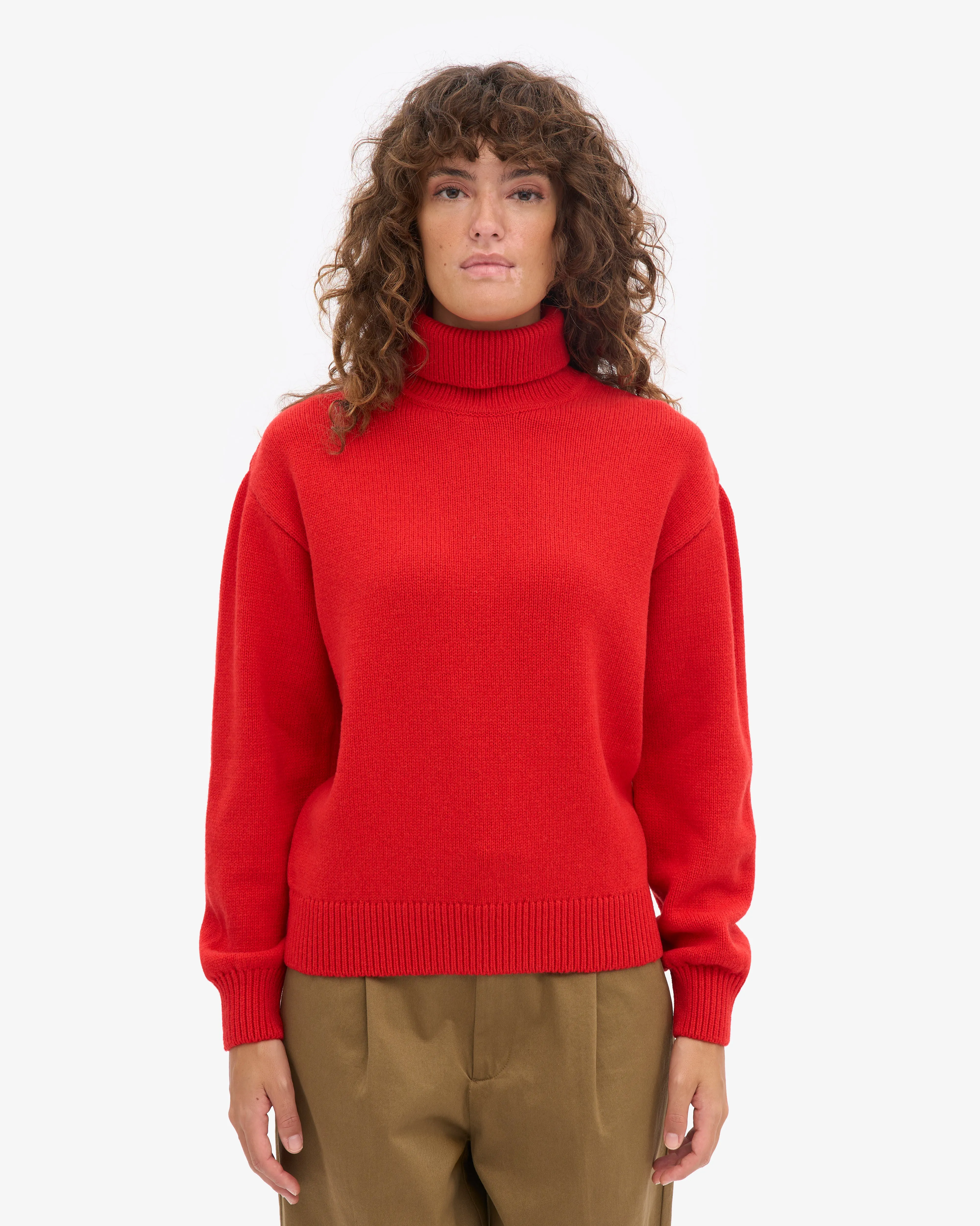 Merino Wool Turtleneck - Red Tangerine sold by Colorful Standard product image thumbnail 2