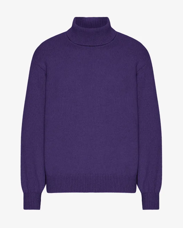 Merino Wool Turtleneck - Ultra Violet sold by Colorful Standard