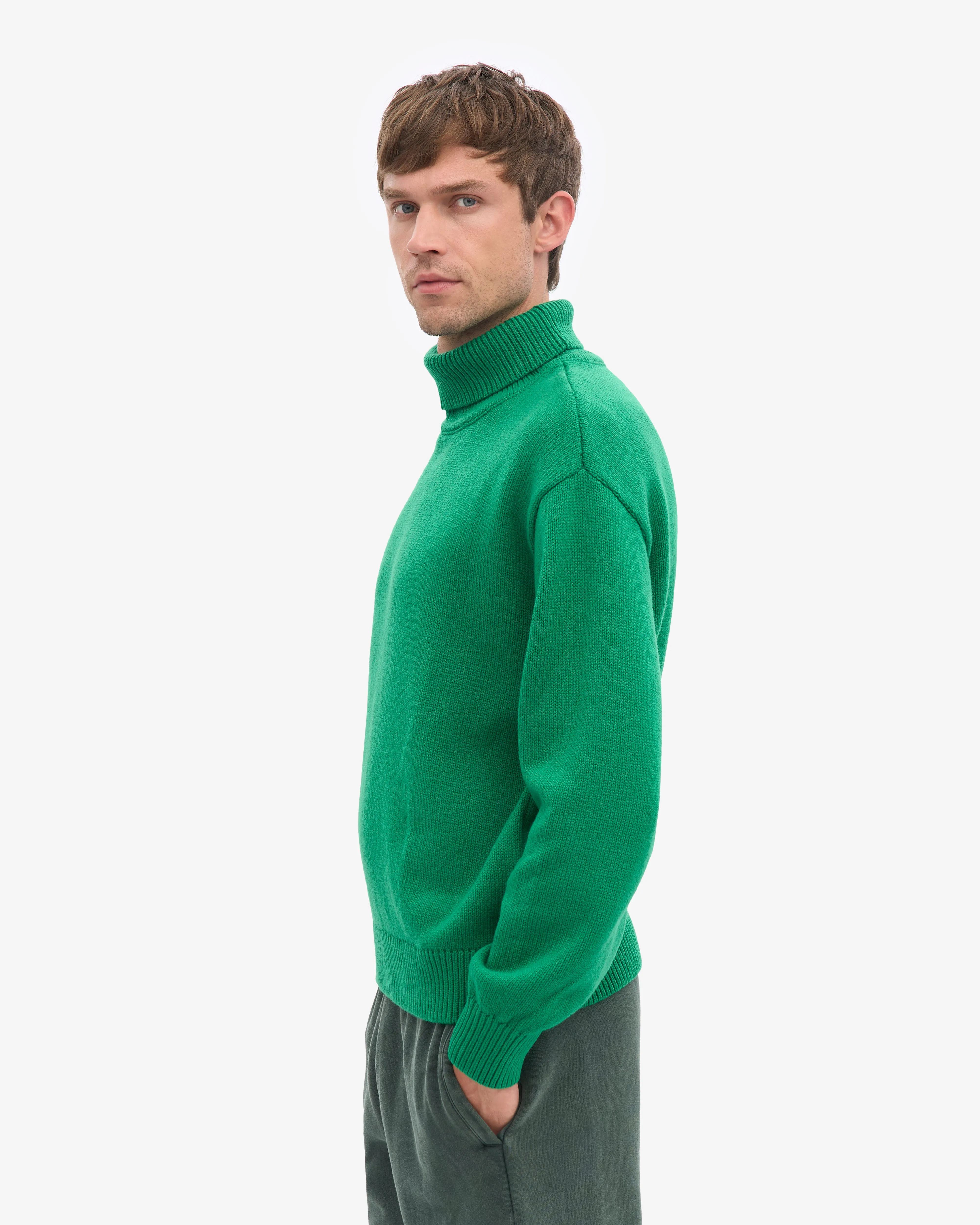 Merino Wool Turtleneck - Kelly Green sold by Colorful Standard product image thumbnail 3
