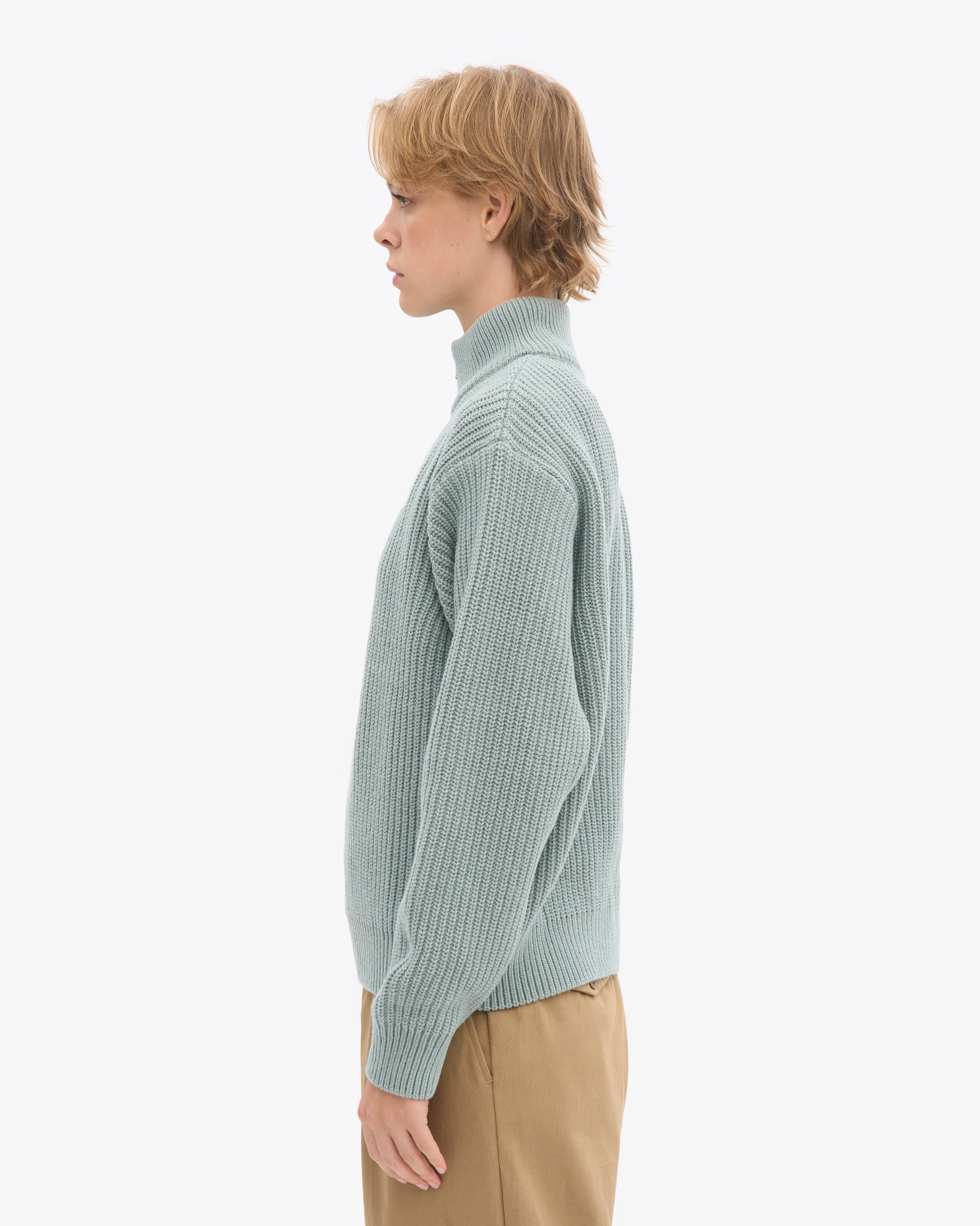 Merino Quarter Zip - Steel Blue sold by Colorful Standard product image thumbnail 3