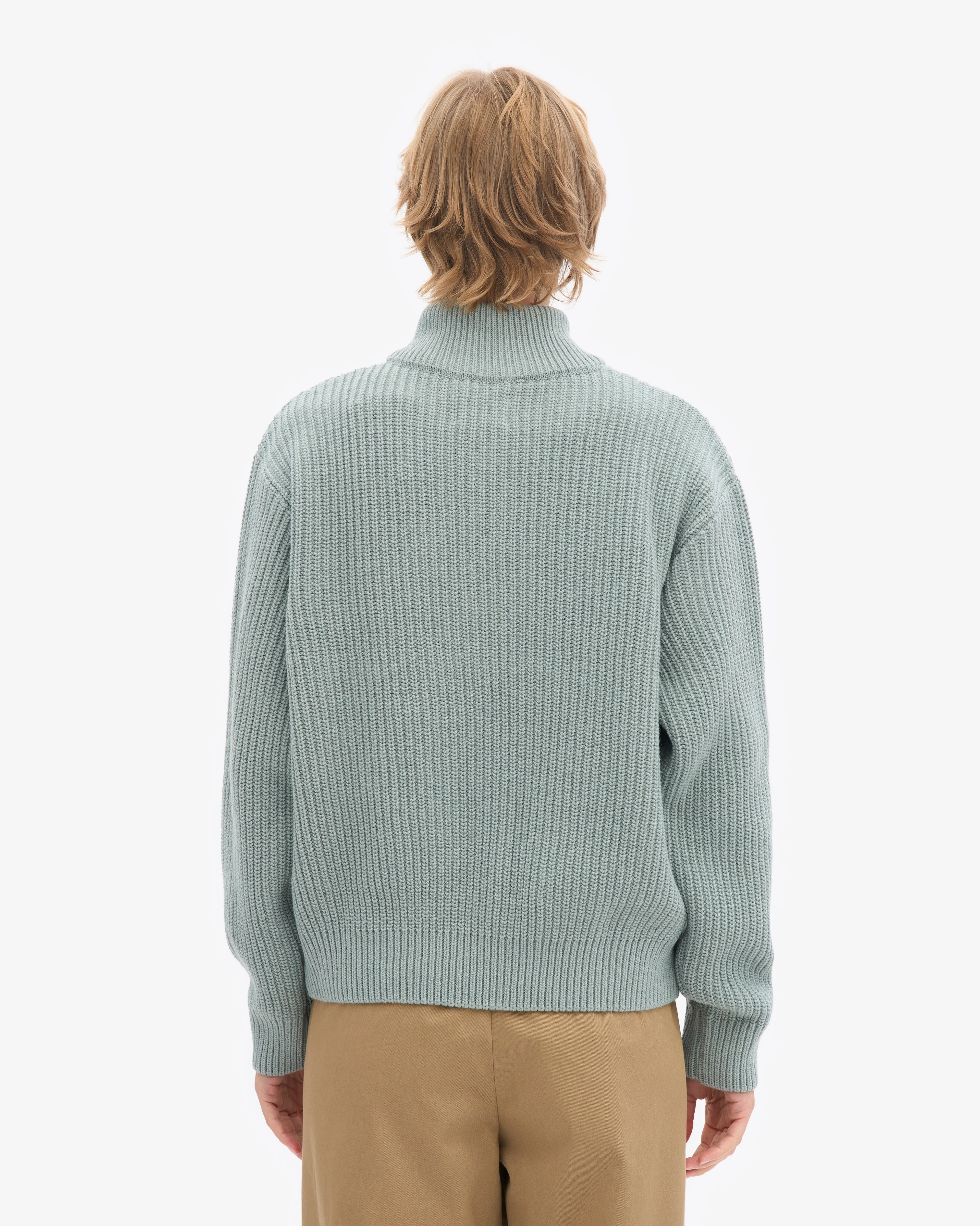 Merino Quarter Zip - Steel Blue sold by Colorful Standard product image thumbnail 4