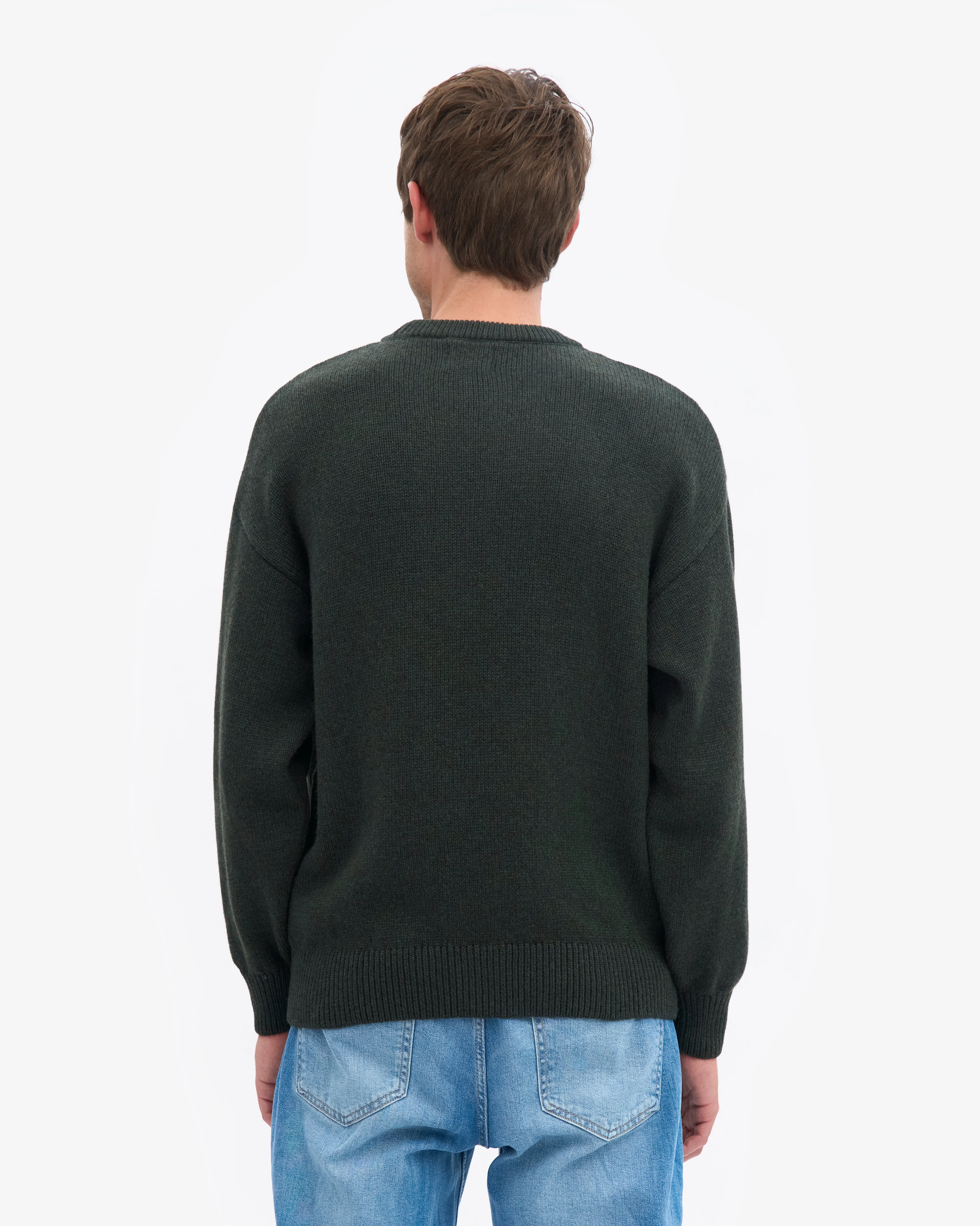 Oversized Merino Wool Crew - Hunter Green sold by Colorful Standard product image thumbnail 4