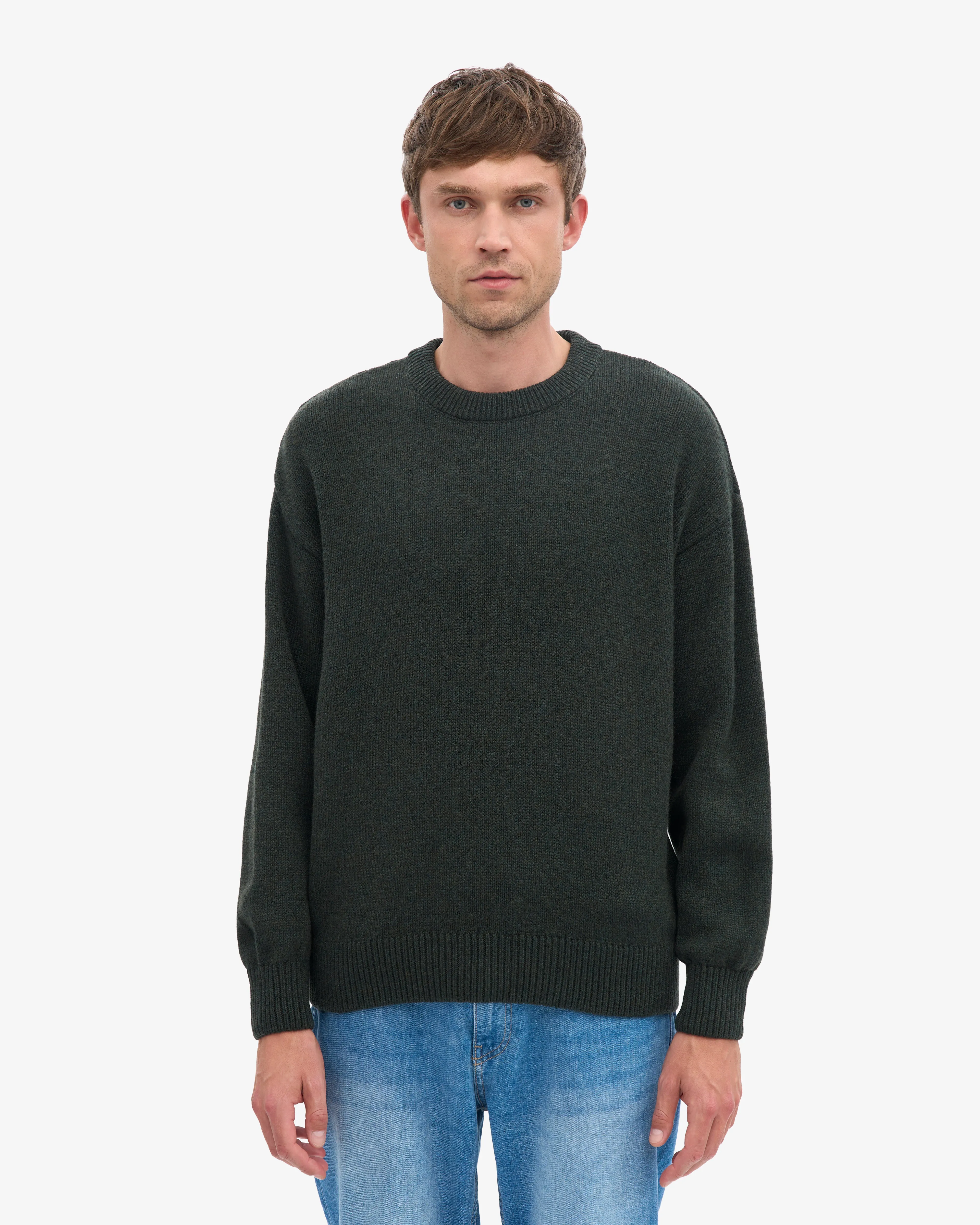 Oversized Merino Wool Crew - Hunter Green sold by Colorful Standard product image thumbnail 2