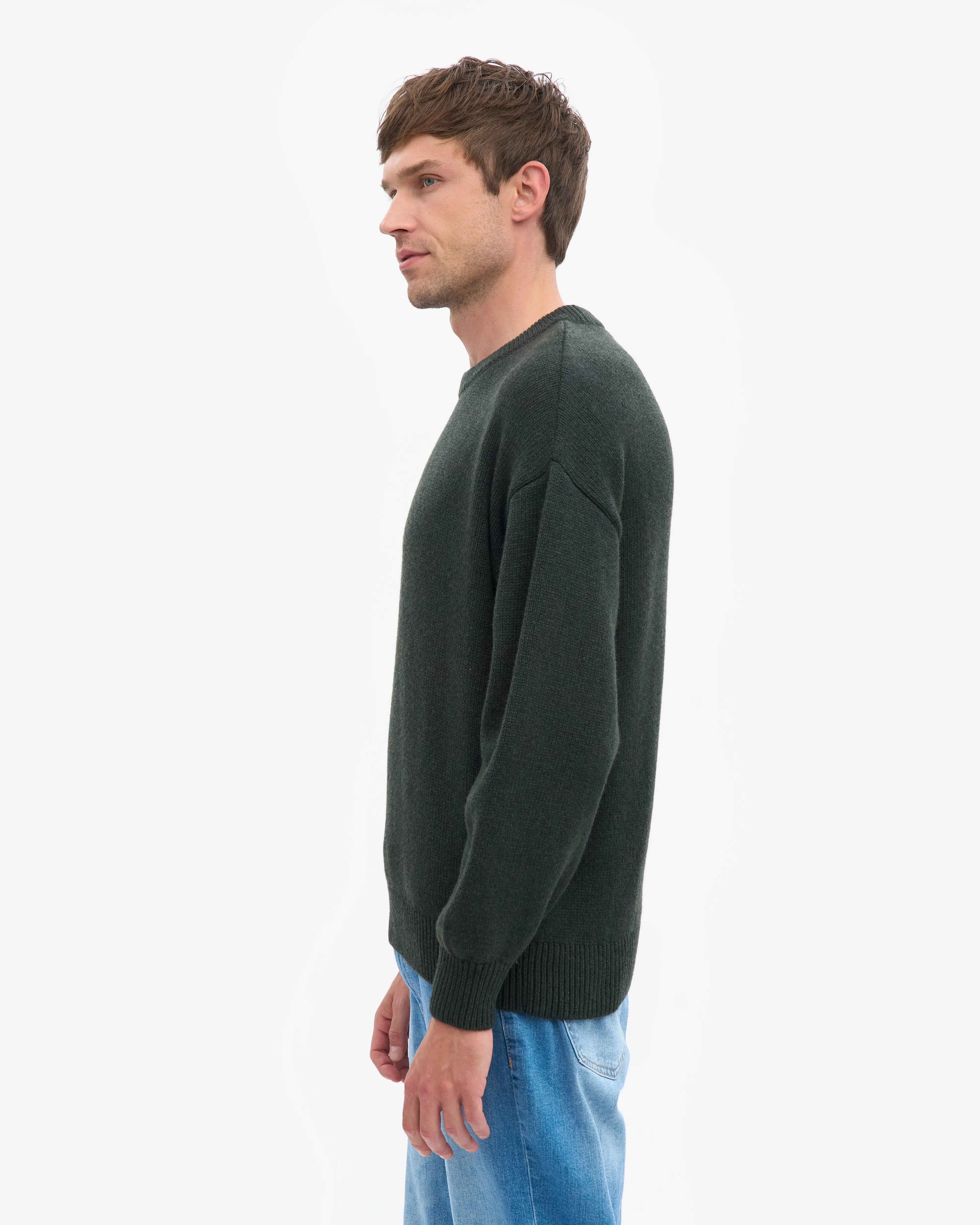 Oversized Merino Wool Crew - Hunter Green sold by Colorful Standard product image thumbnail 3