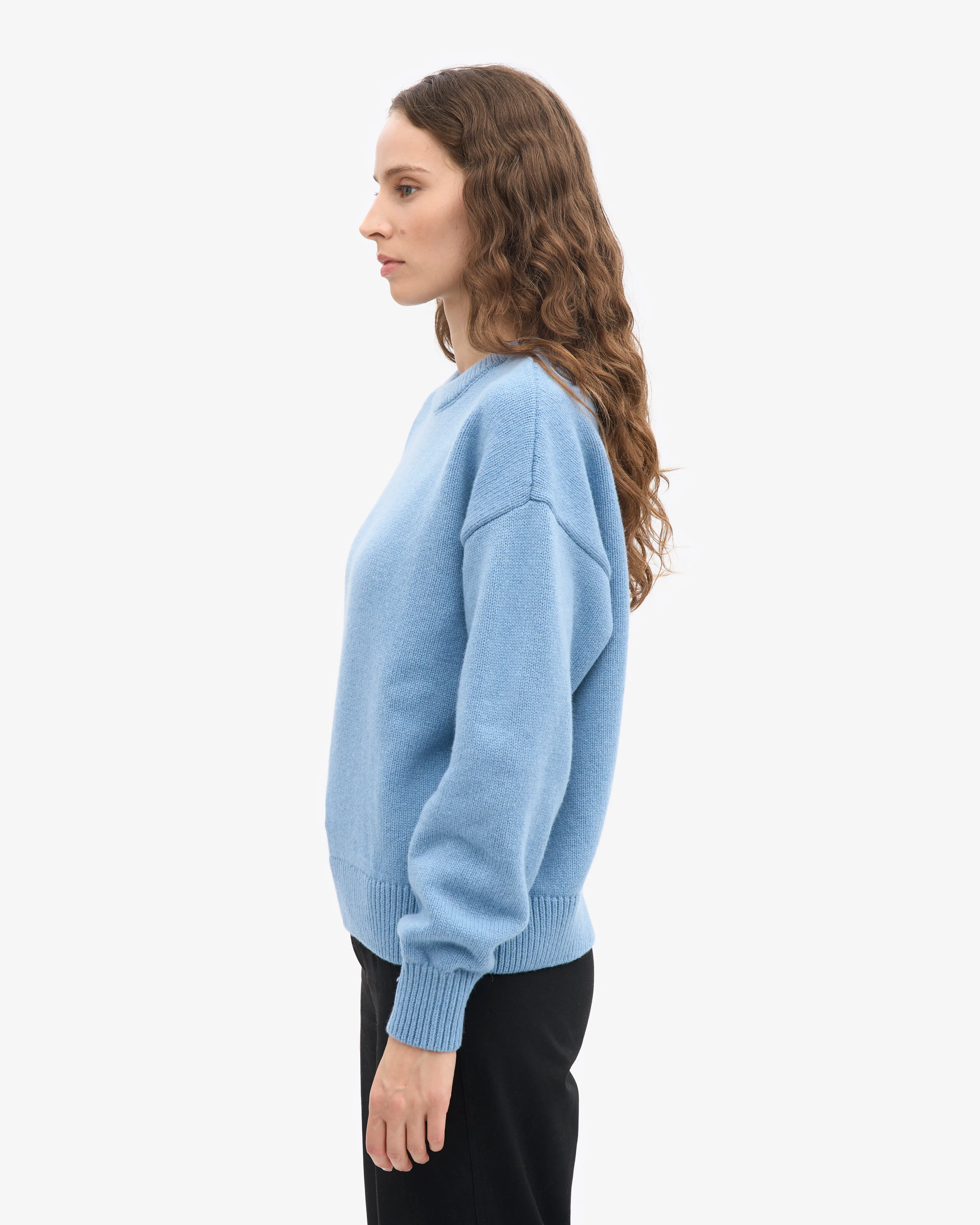 Oversized Merino Wool Crew - Seaside Blue sold by Colorful Standard product image thumbnail 3