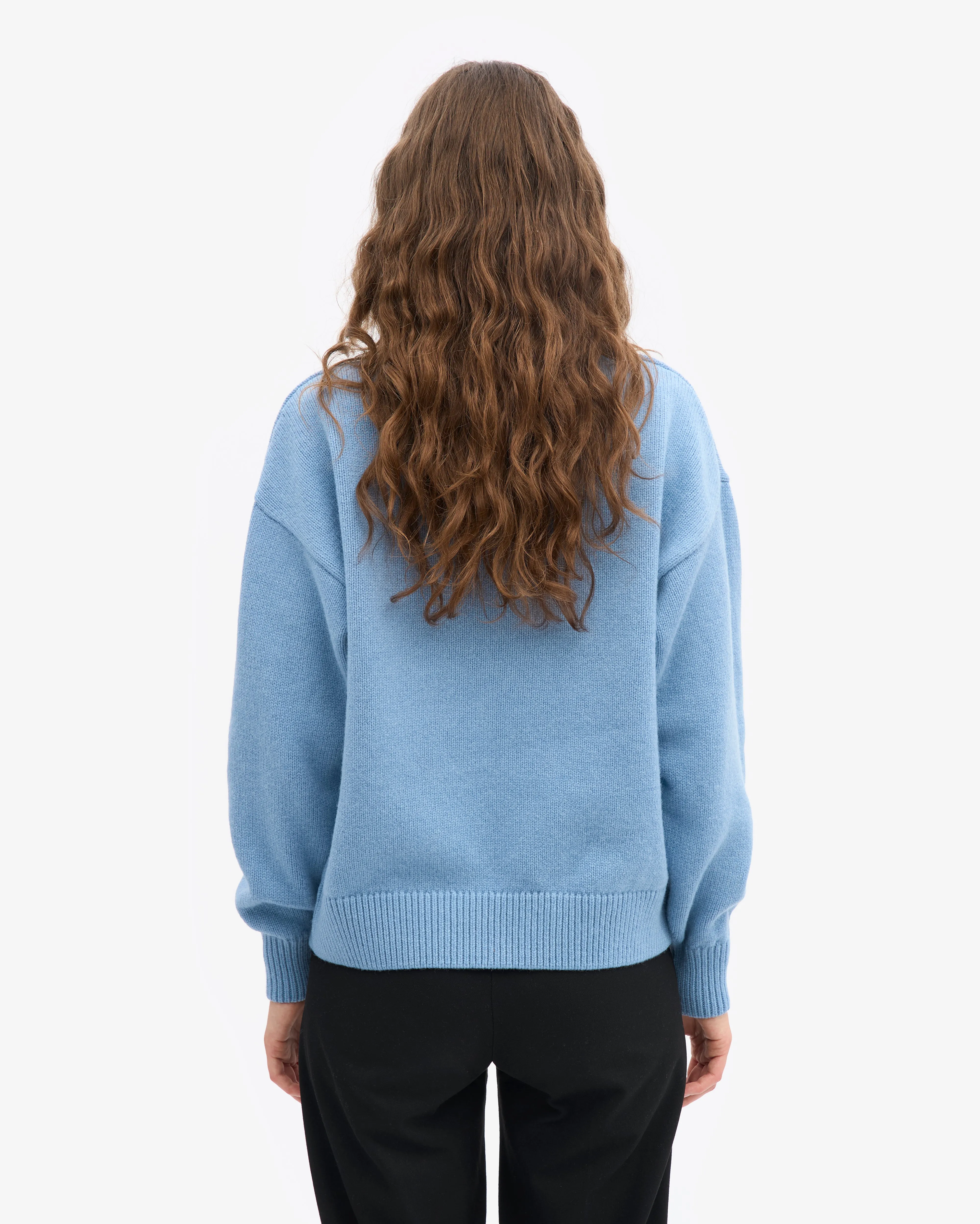 Oversized Merino Wool Crew - Seaside Blue sold by Colorful Standard product image thumbnail 4