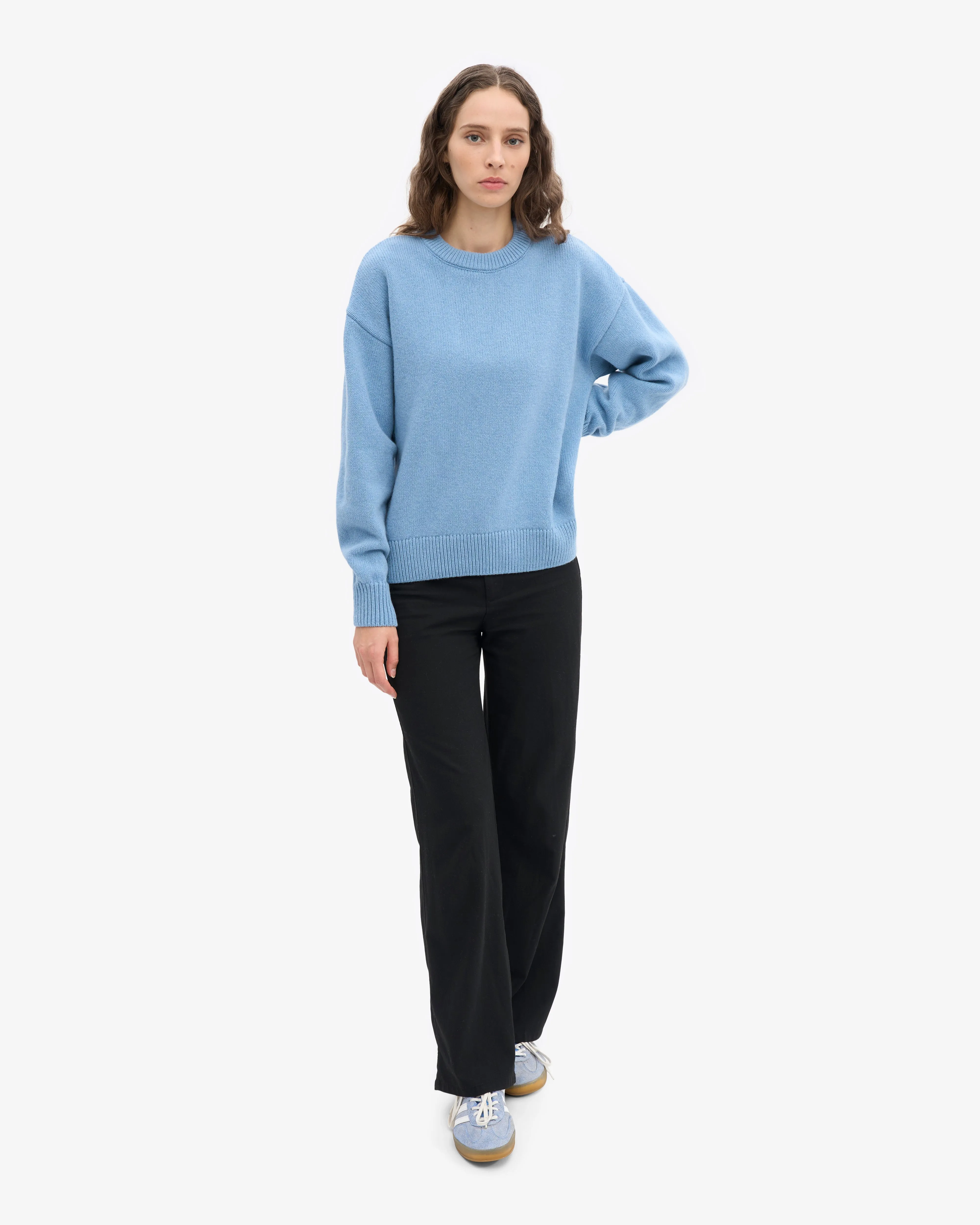Oversized Merino Wool Crew - Seaside Blue sold by Colorful Standard product image thumbnail 5