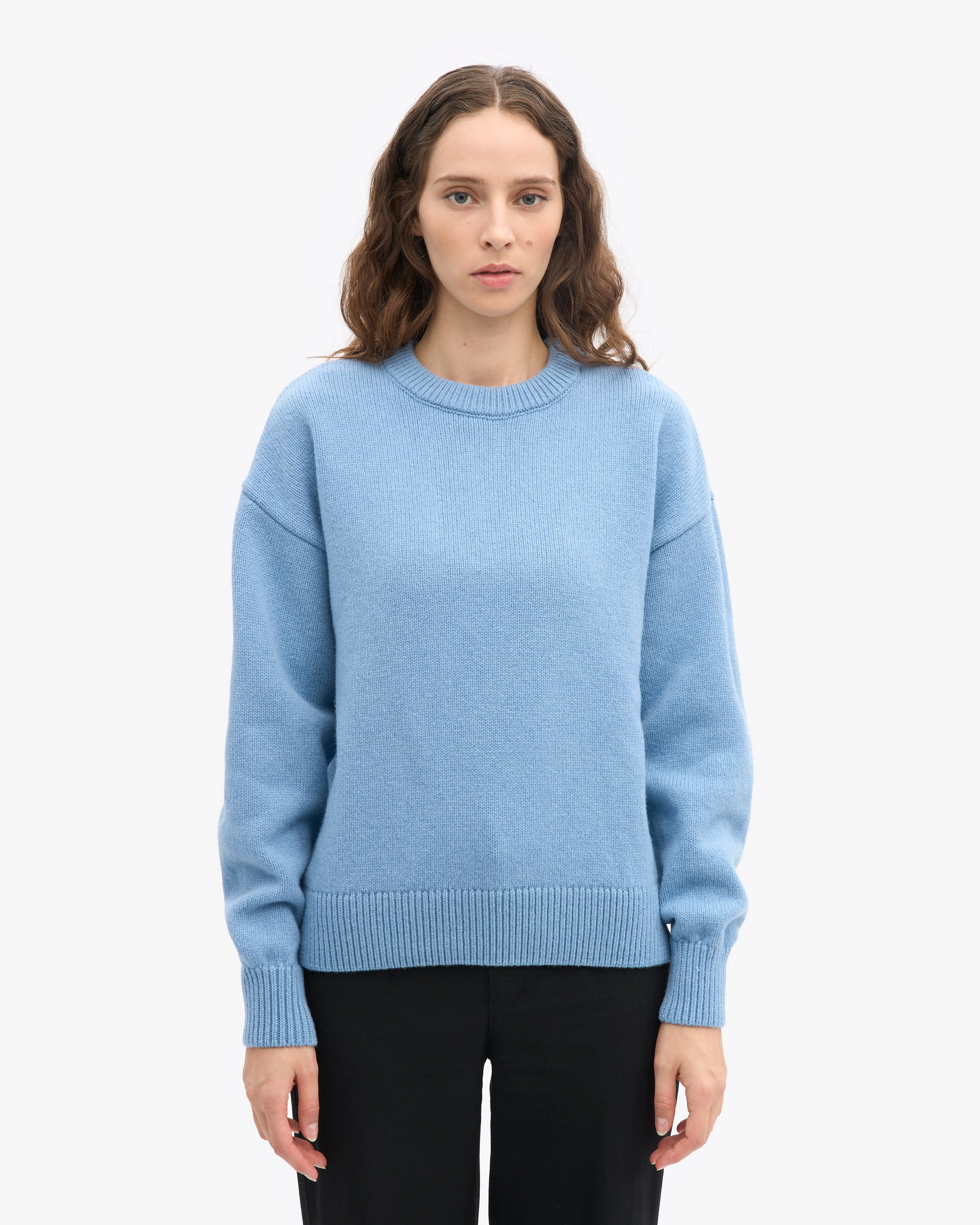 Oversized Merino Wool Crew - Seaside Blue sold by Colorful Standard product image thumbnail 2