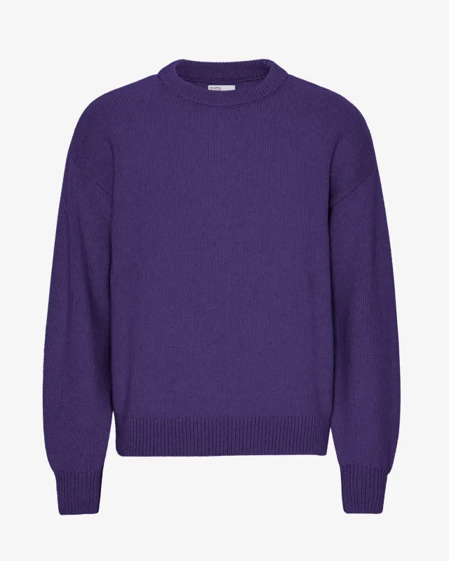 Oversized Merino Wool Crew - Ultra Violet sold by Colorful Standard
