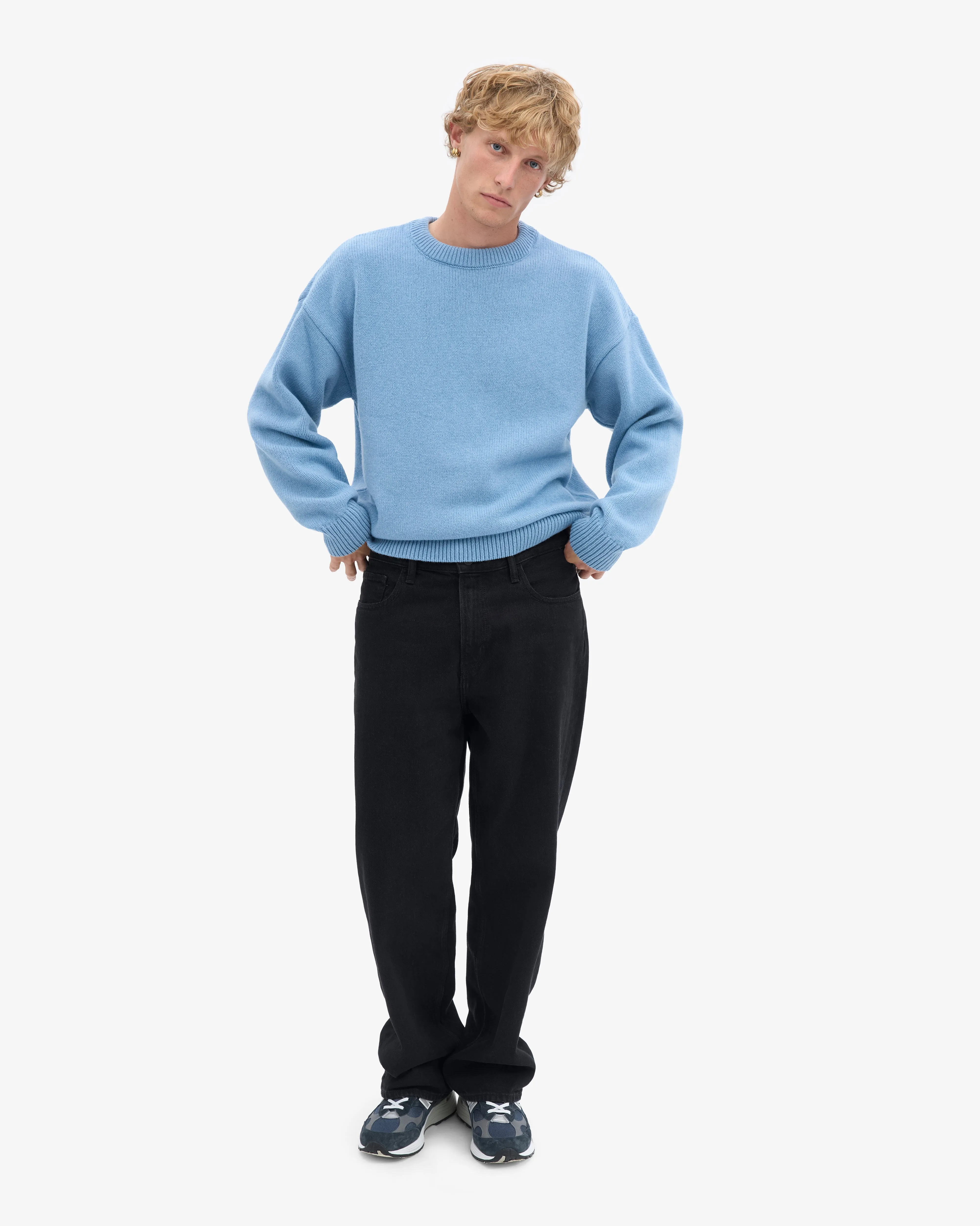 Oversized Merino Wool Crew - Seaside Blue sold by Colorful Standard product image thumbnail 5