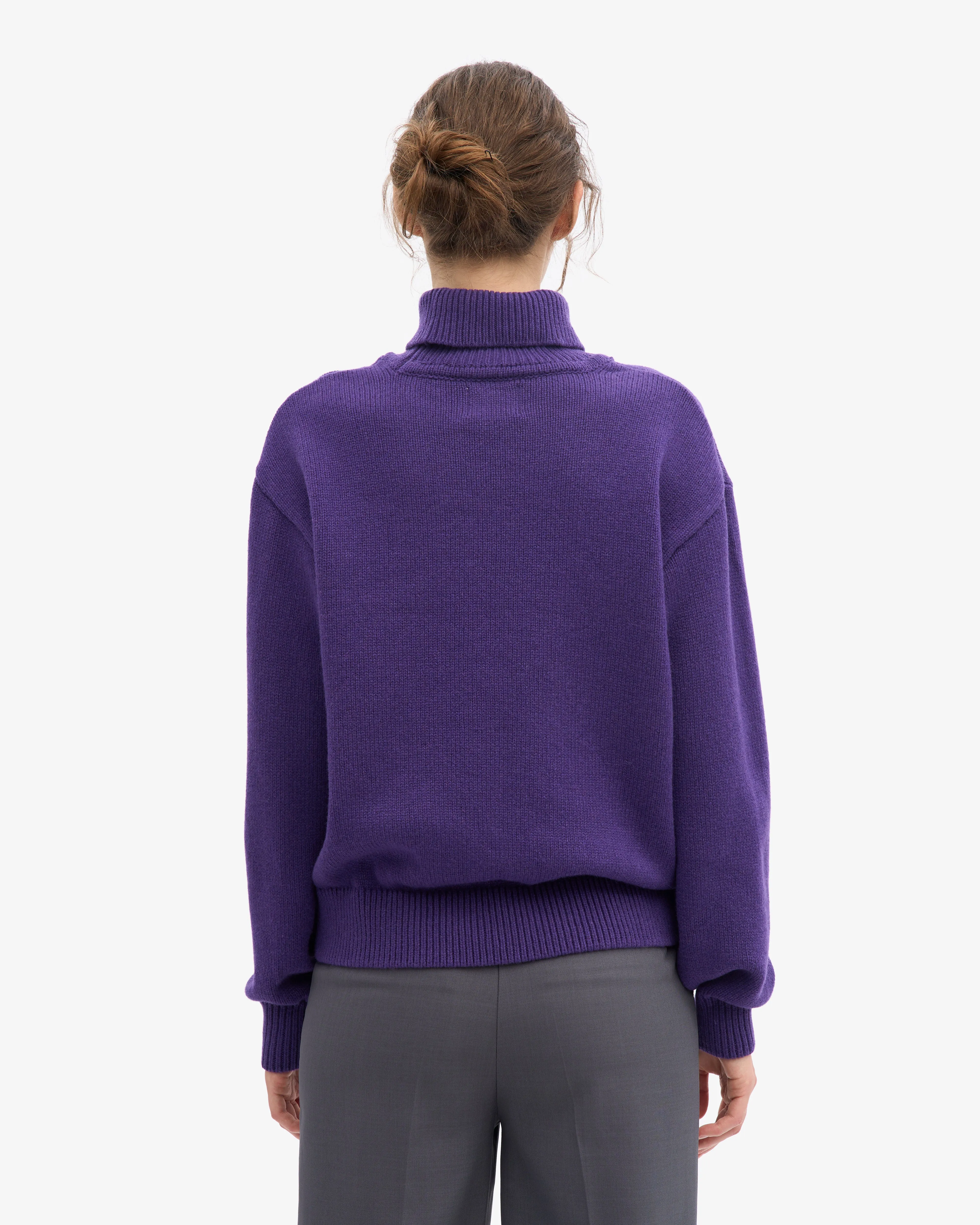 Merino Wool Turtleneck - Ultra Violet sold by Colorful Standard product image thumbnail 4