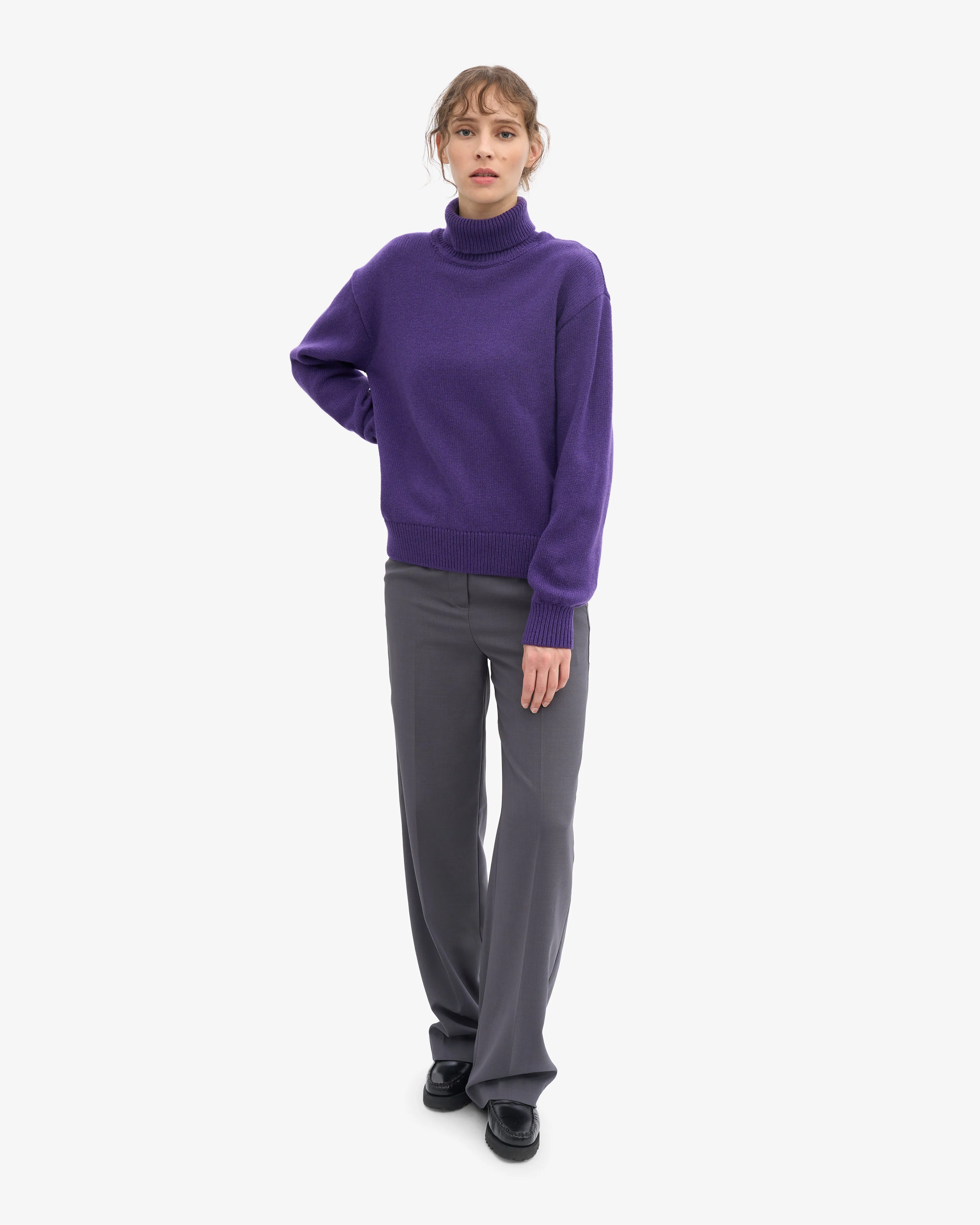 Merino Wool Turtleneck - Ultra Violet sold by Colorful Standard product image thumbnail 5