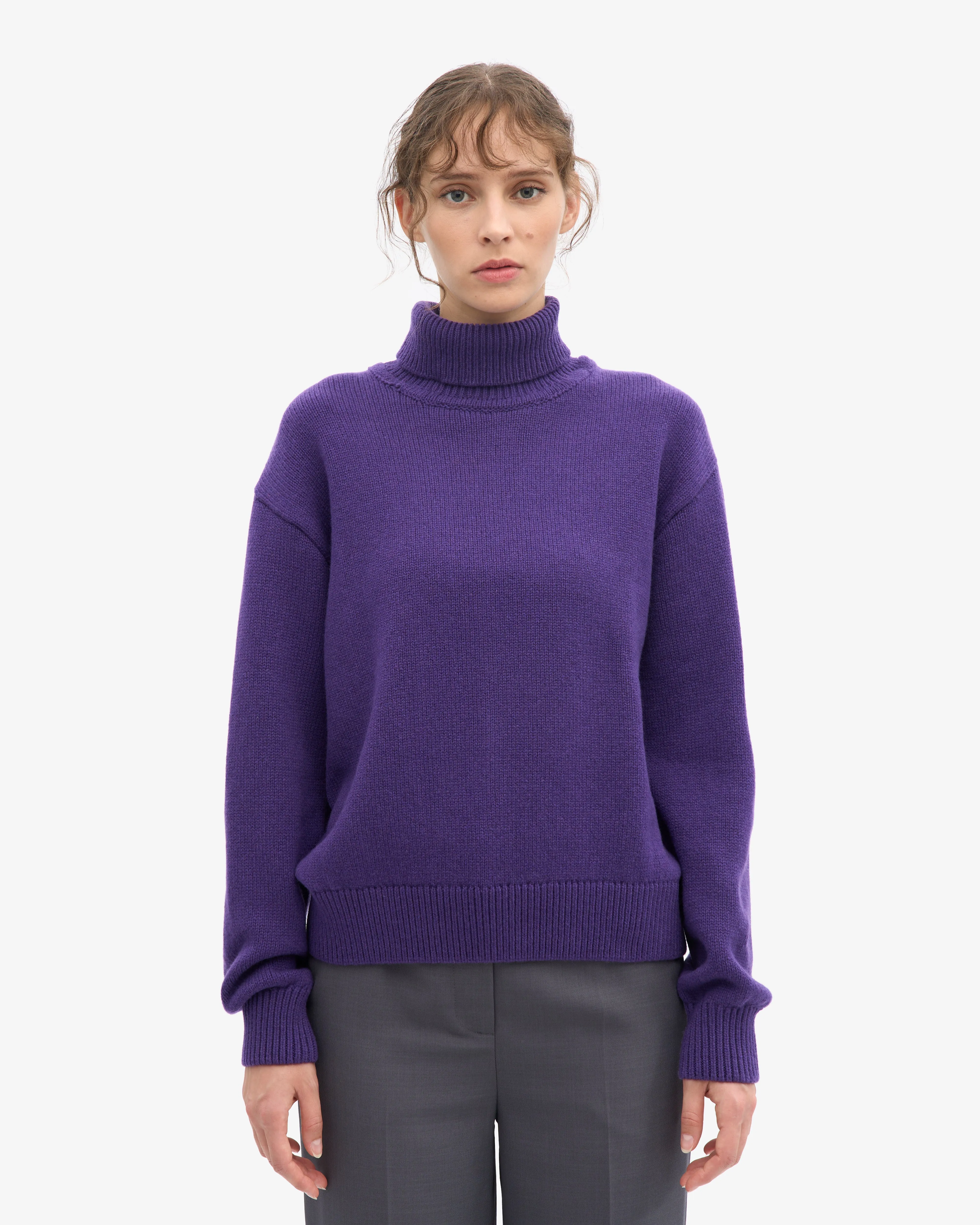 Merino Wool Turtleneck - Ultra Violet sold by Colorful Standard product image thumbnail 2