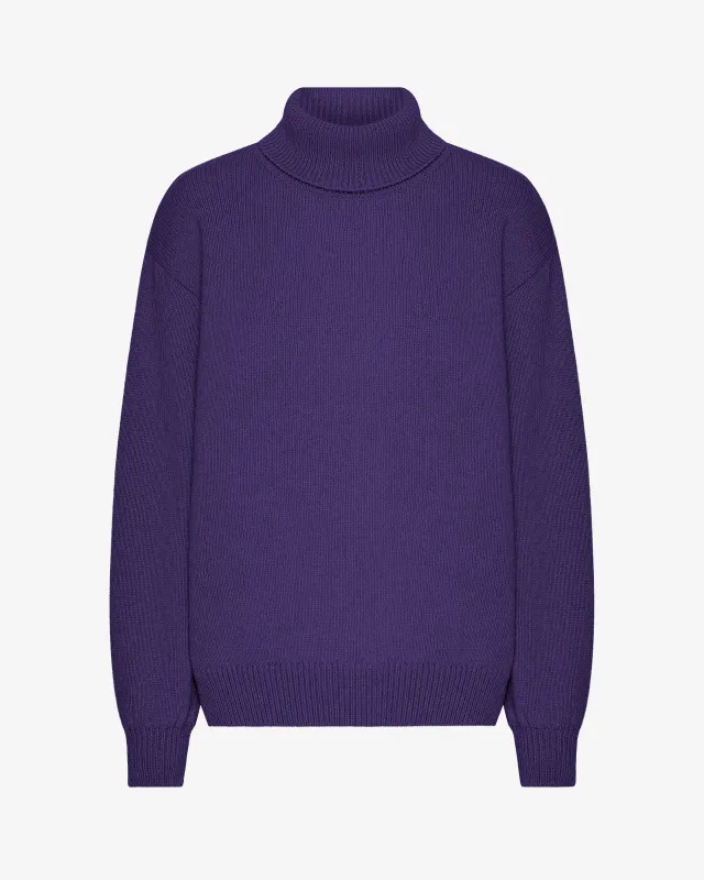Merino Wool Turtleneck - Ultra Violet sold by Colorful Standard