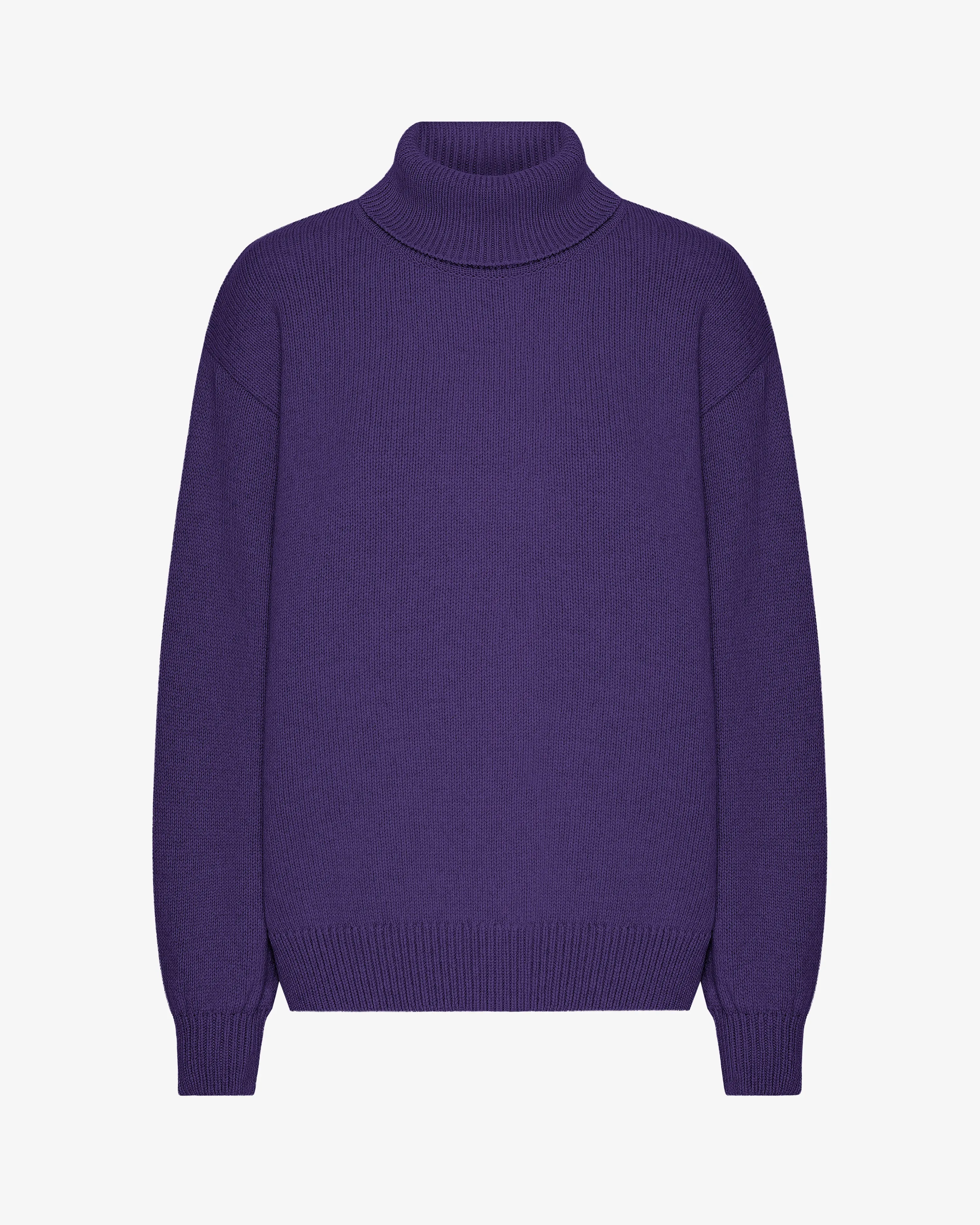 Merino Wool Turtleneck - Ultra Violet sold by Colorful Standard