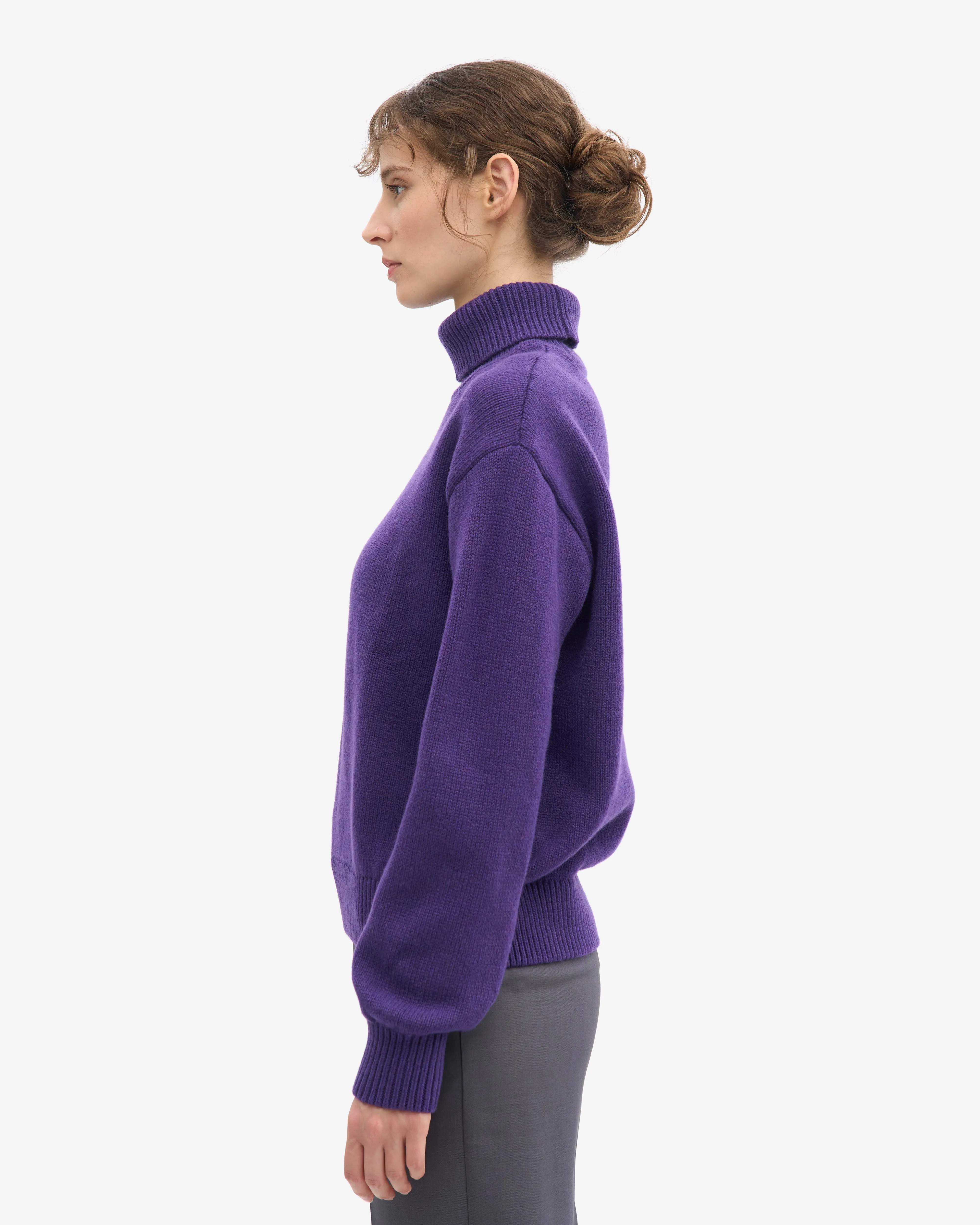 Merino Wool Turtleneck - Ultra Violet sold by Colorful Standard product image thumbnail 3