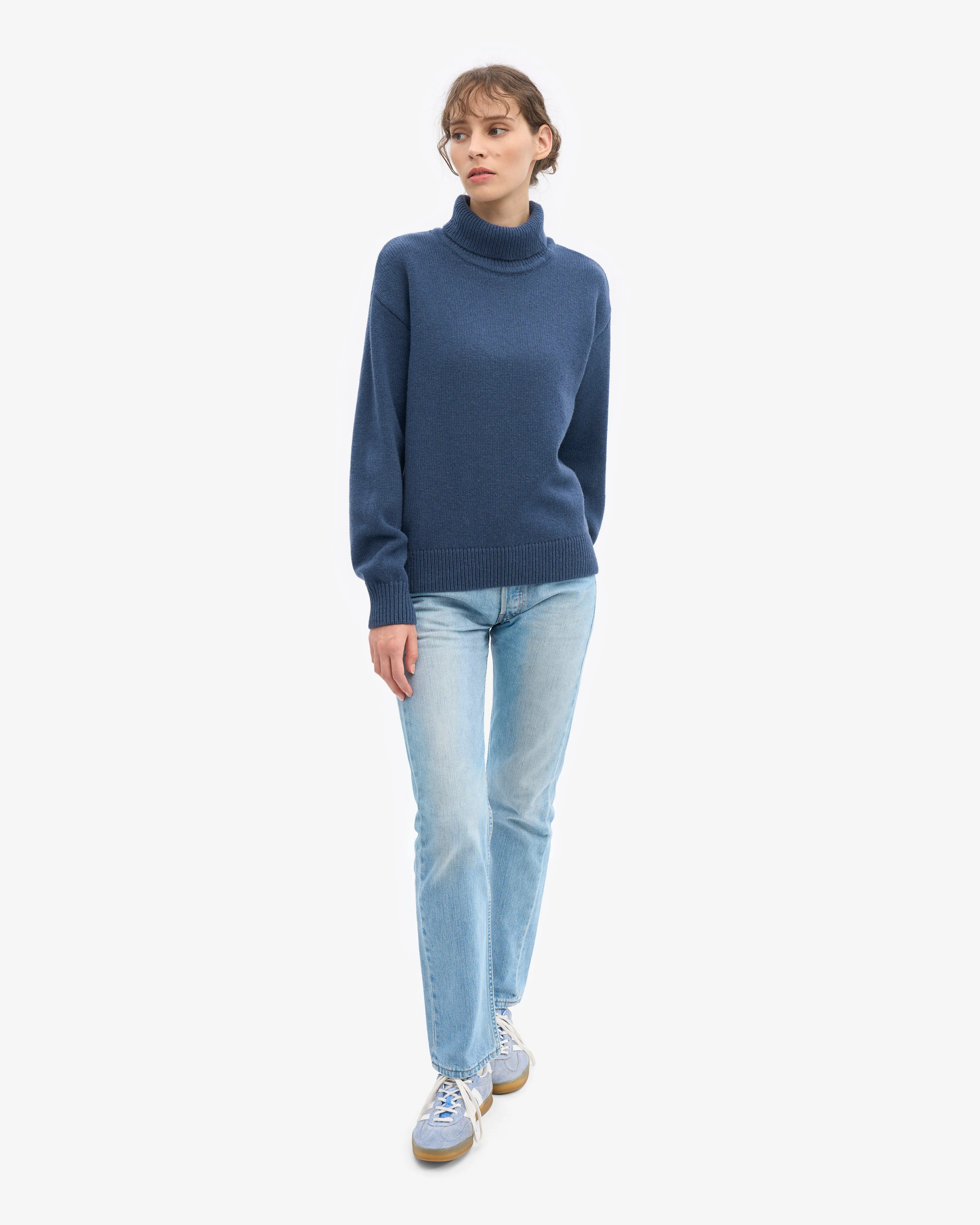 Merino Wool Turtleneck - Petrol Blue sold by Colorful Standard product image thumbnail 5