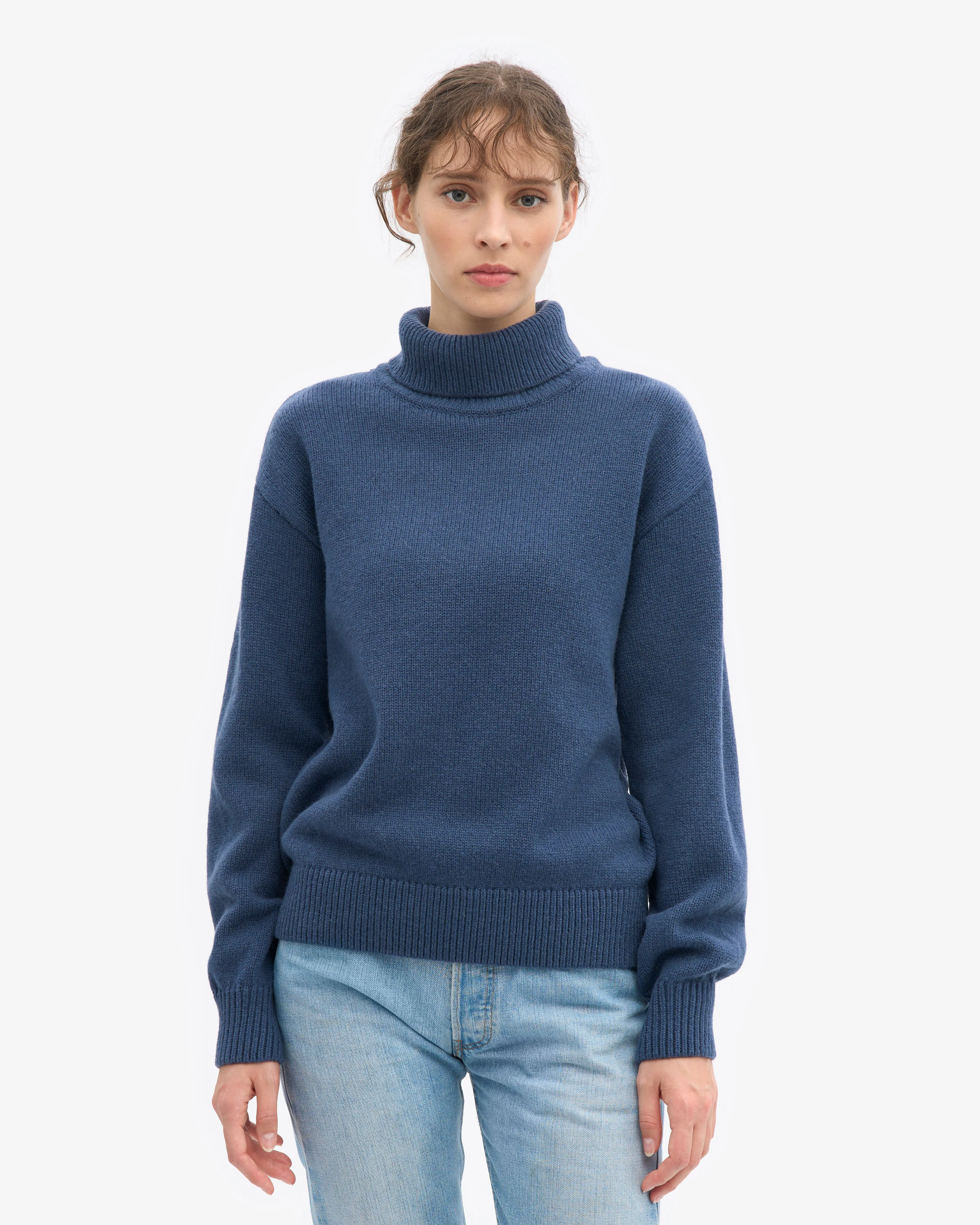 Merino Wool Turtleneck - Petrol Blue sold by Colorful Standard product image thumbnail 2