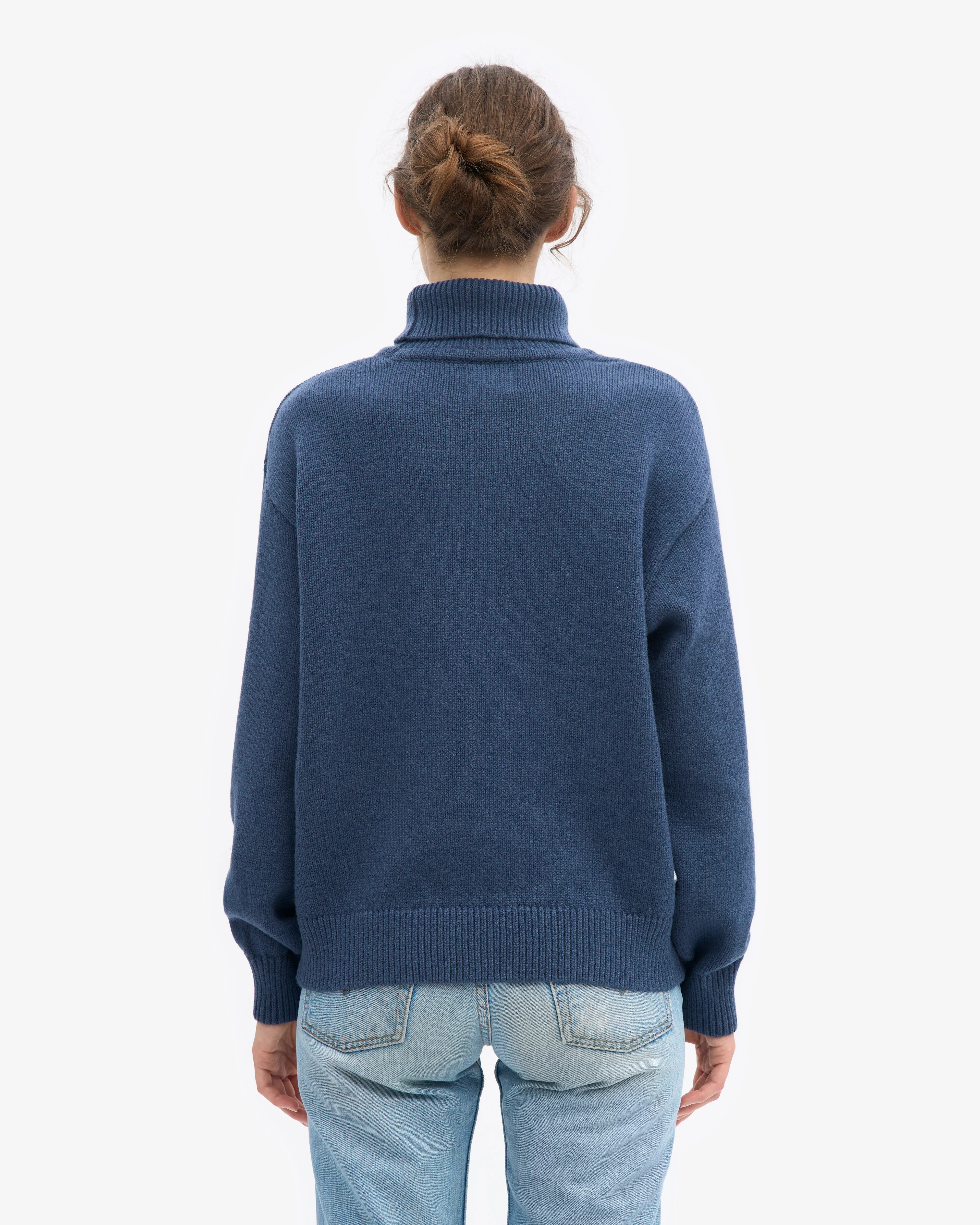Merino Wool Turtleneck - Petrol Blue sold by Colorful Standard product image thumbnail 4