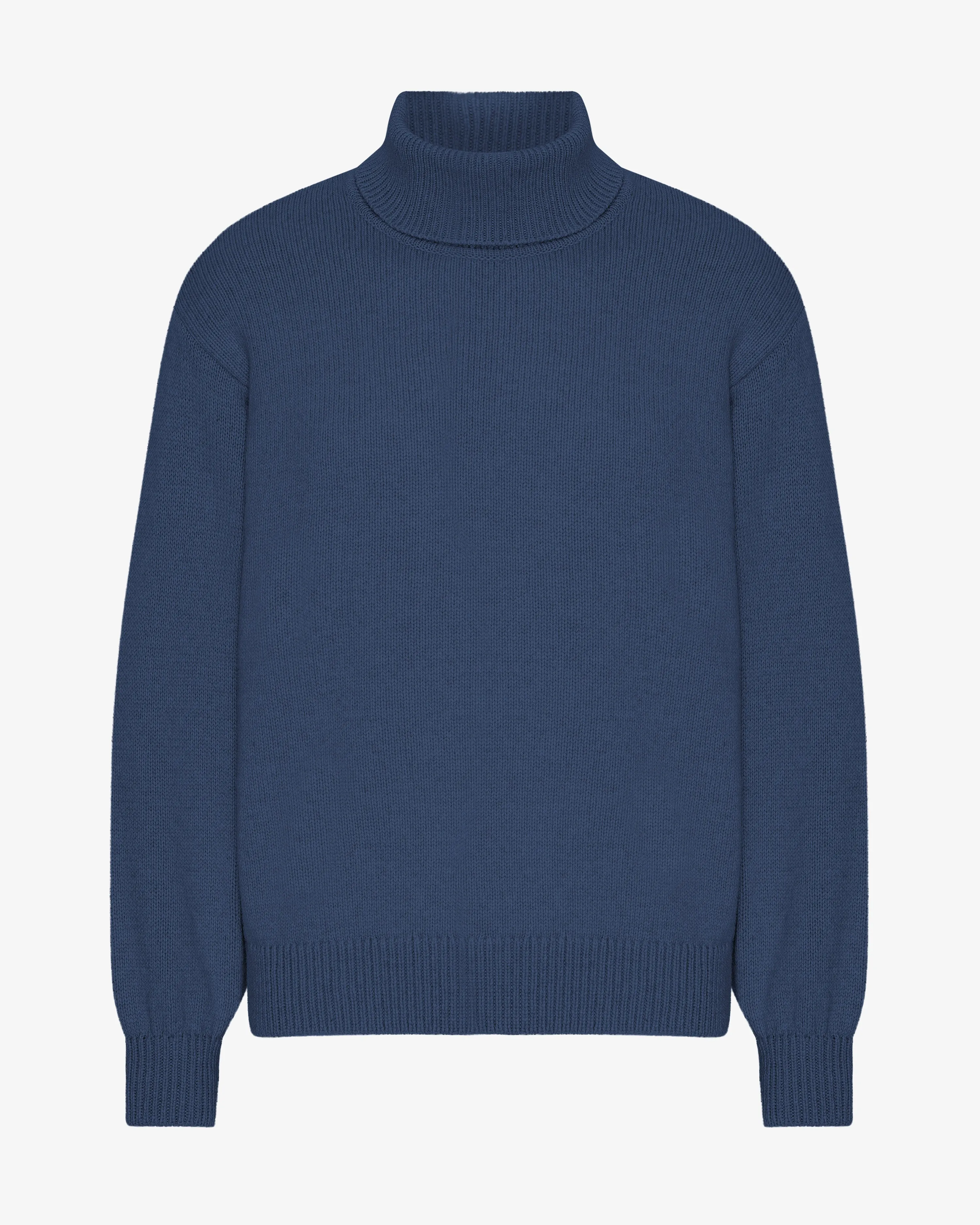 Merino Wool Turtleneck - Petrol Blue sold by Colorful Standard