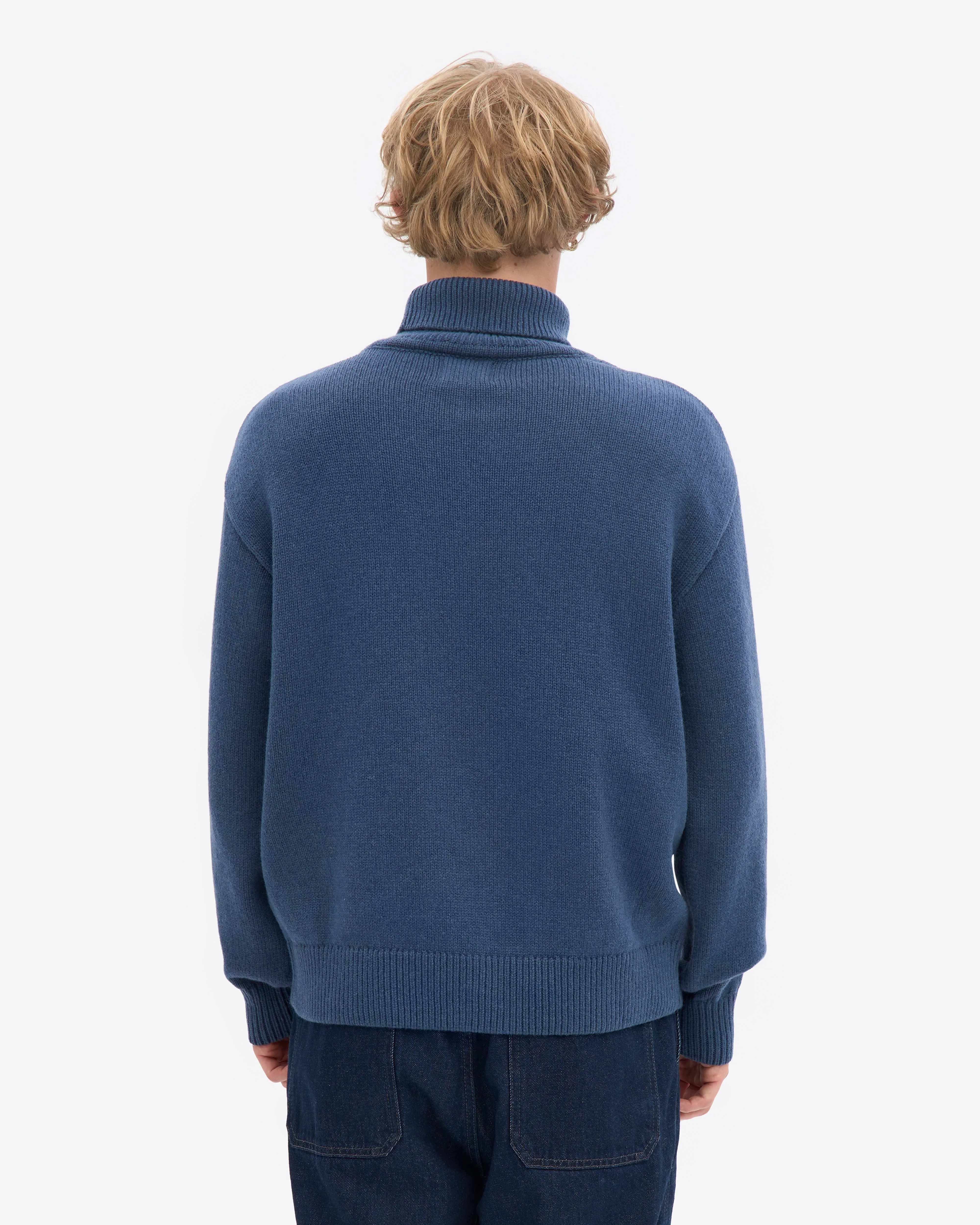 Merino Wool Turtleneck - Petrol Blue sold by Colorful Standard product image thumbnail 4