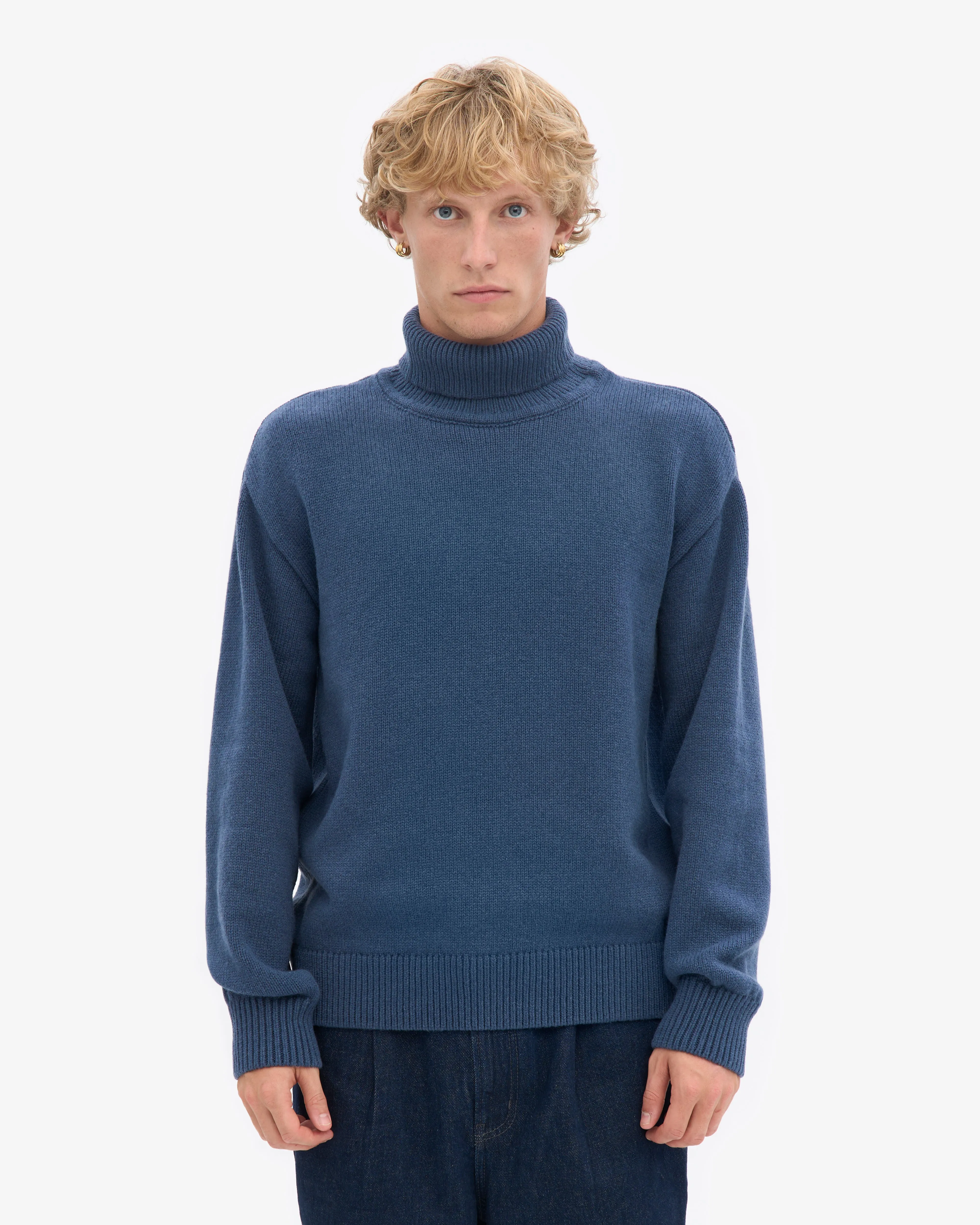 Merino Wool Turtleneck - Petrol Blue sold by Colorful Standard product image thumbnail 2