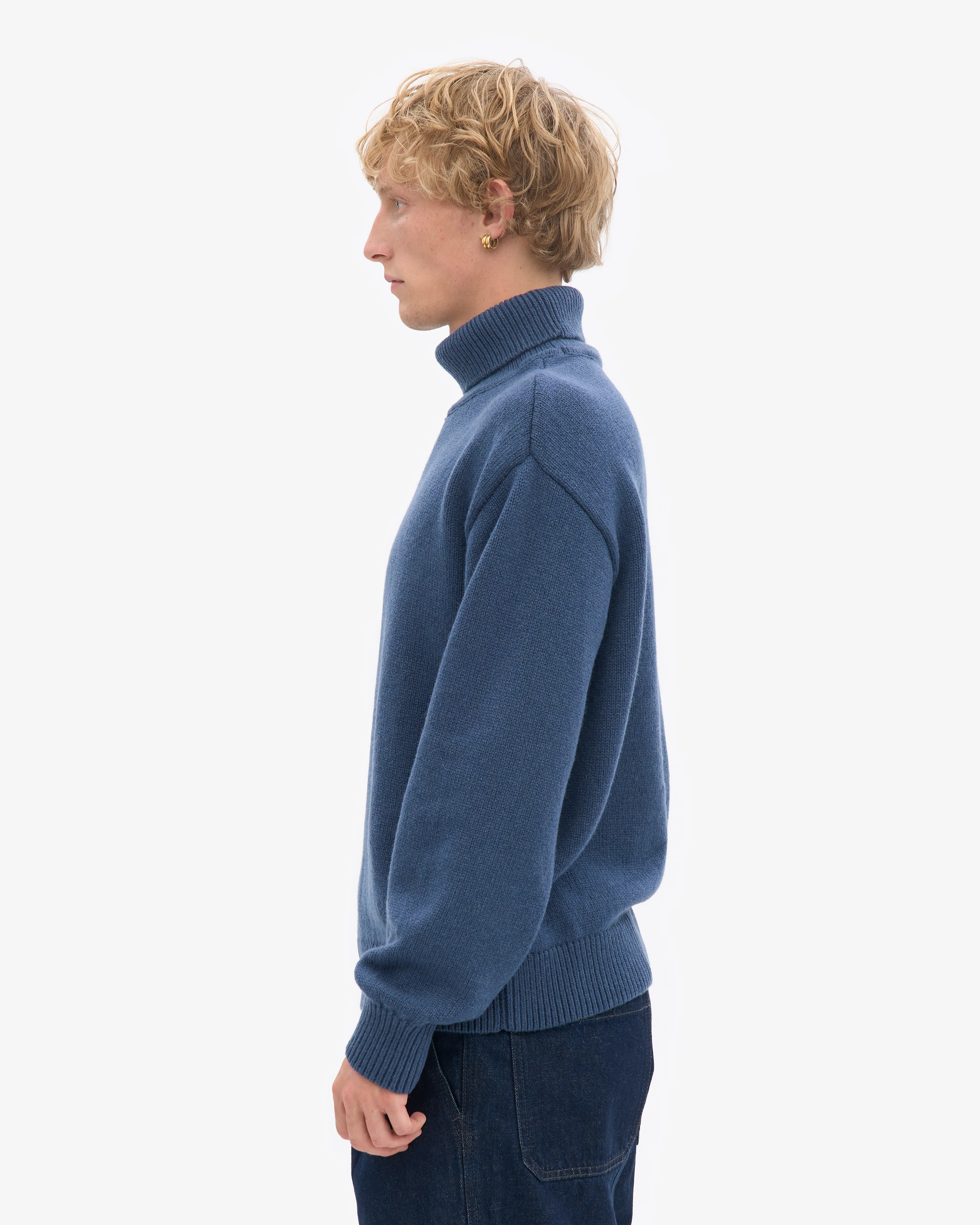 Merino Wool Turtleneck - Petrol Blue sold by Colorful Standard product image thumbnail 3