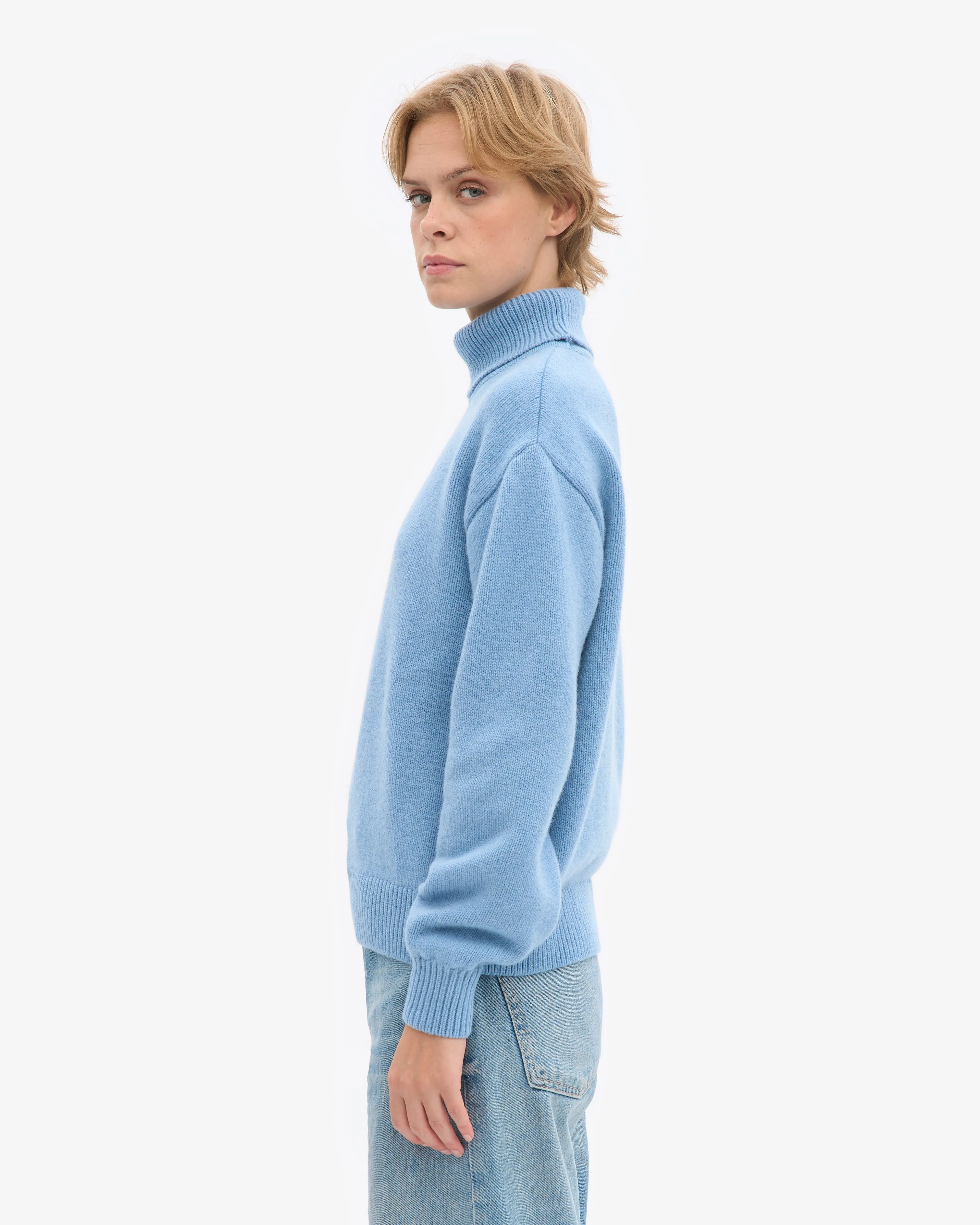 Merino Wool Turtleneck - Seaside Blue sold by Colorful Standard product image thumbnail 3