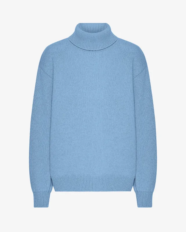 Merino Wool Turtleneck - Seaside Blue sold by Colorful Standard