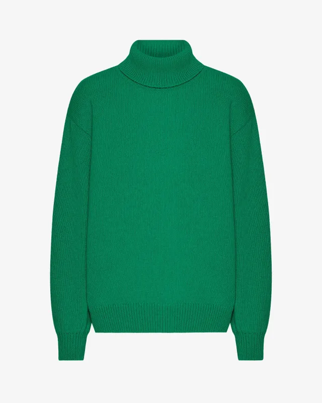 Merino Wool Turtleneck - Kelly Green sold by Colorful Standard