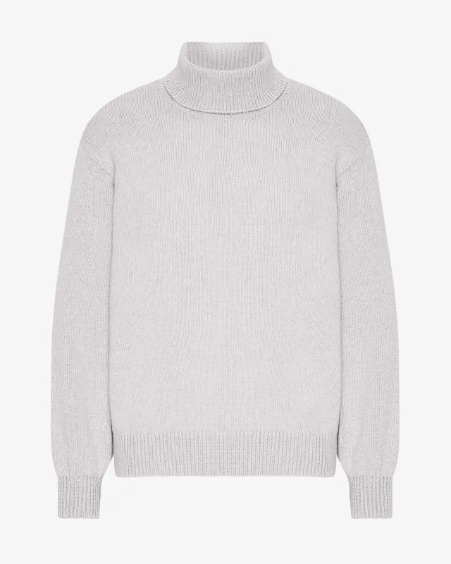 Merino Wool Turtleneck - Snow Melange sold by Colorful Standard