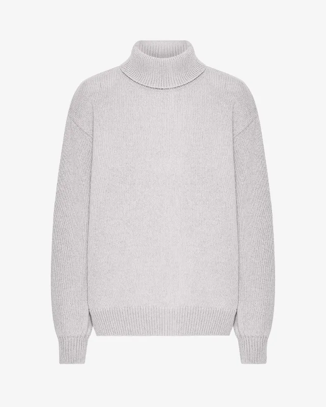 Merino Wool Turtleneck - Snow Melange sold by Colorful Standard