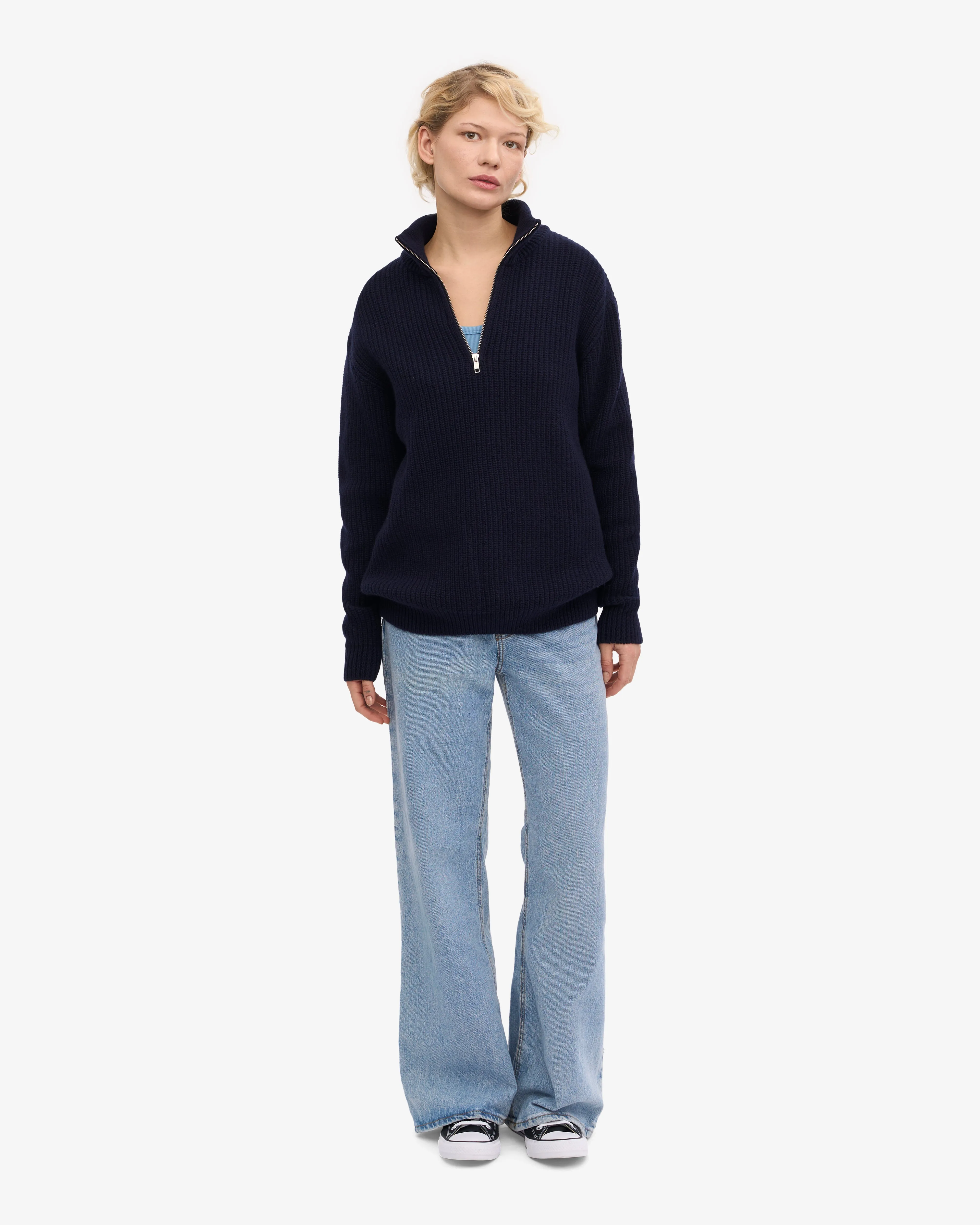Merino Quarter Zip - Snow Melange sold by Colorful Standard product image thumbnail 5
