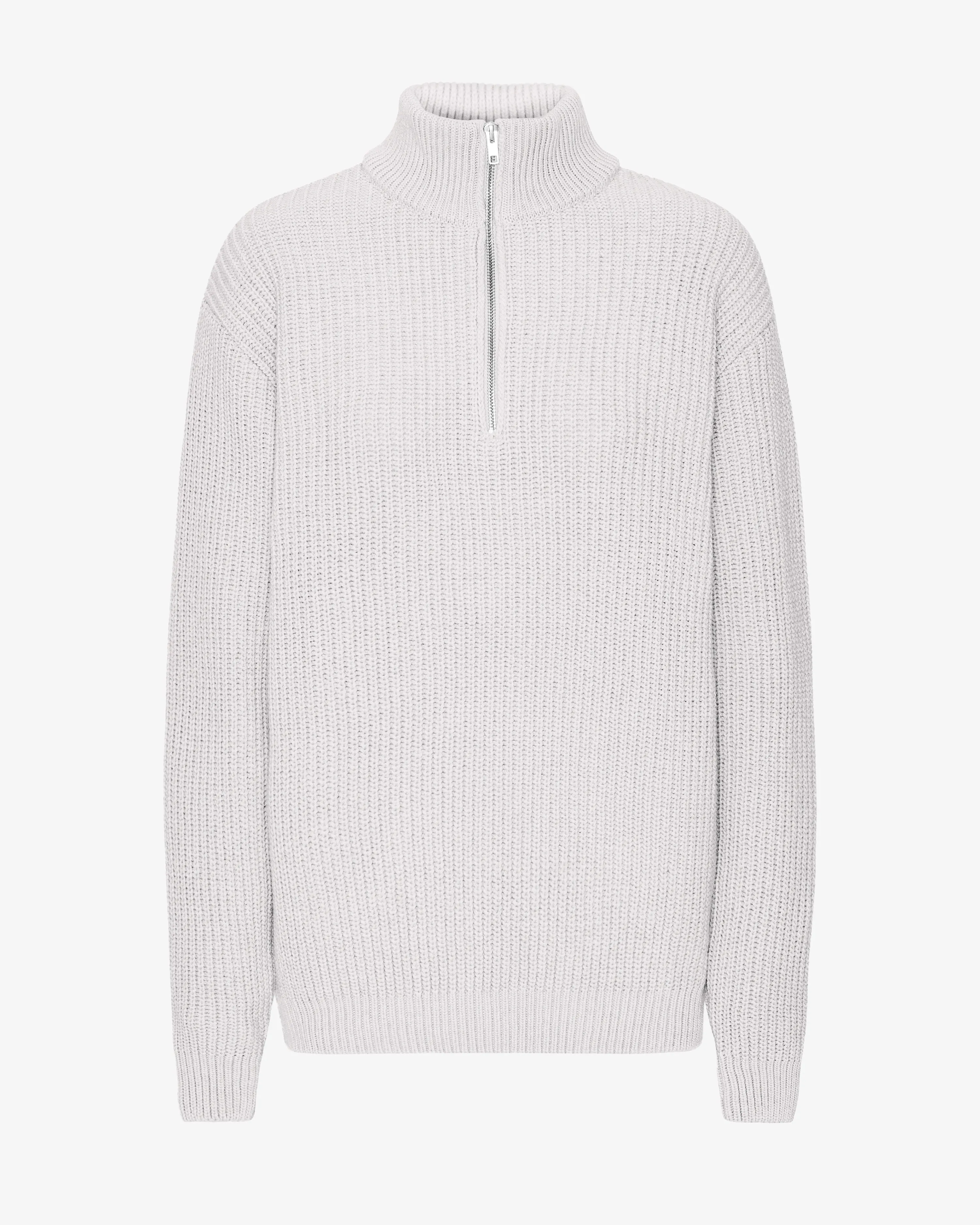 Merino Quarter Zip - Snow Melange sold by Colorful Standard