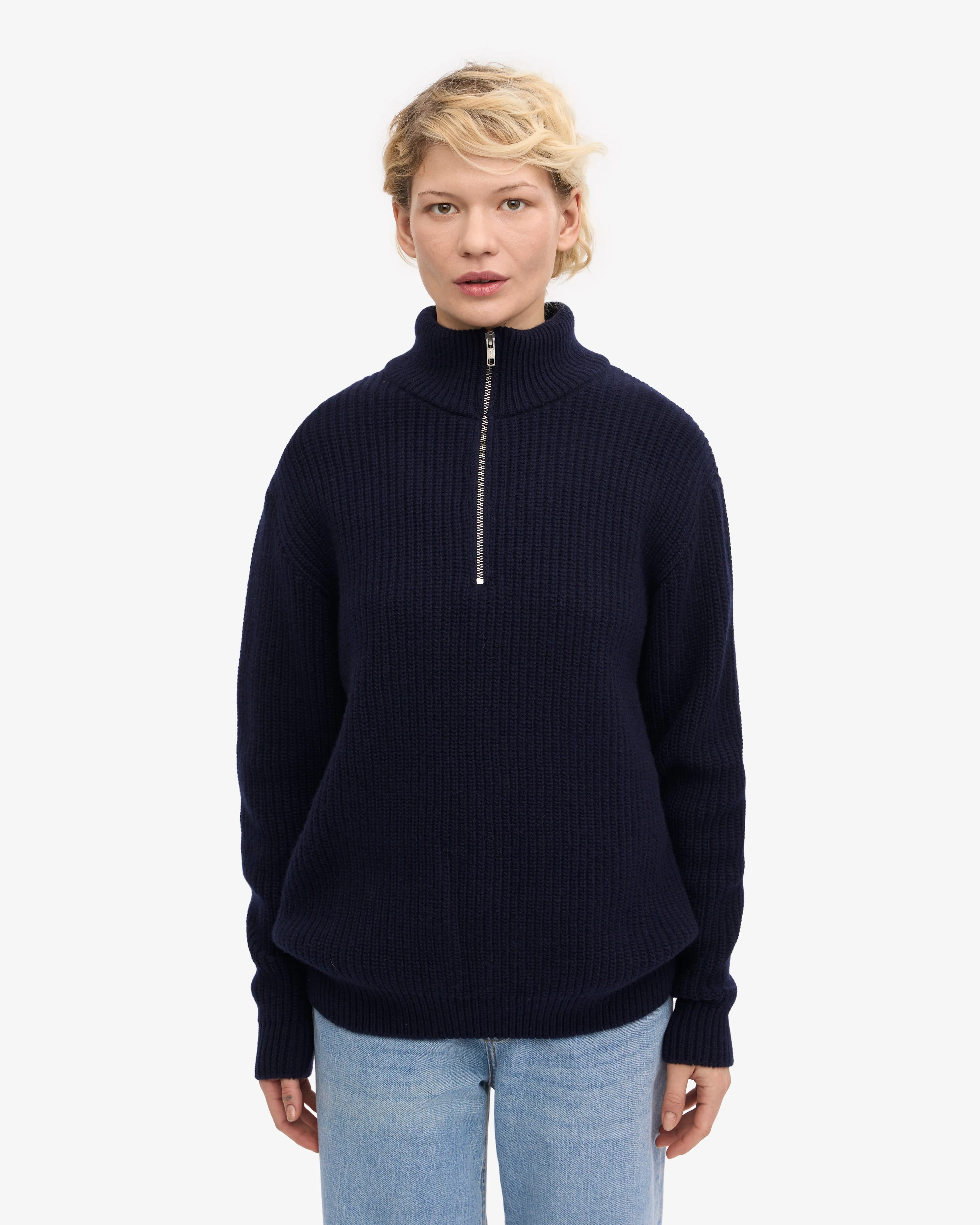 Merino Quarter Zip - Snow Melange sold by Colorful Standard product image thumbnail 2