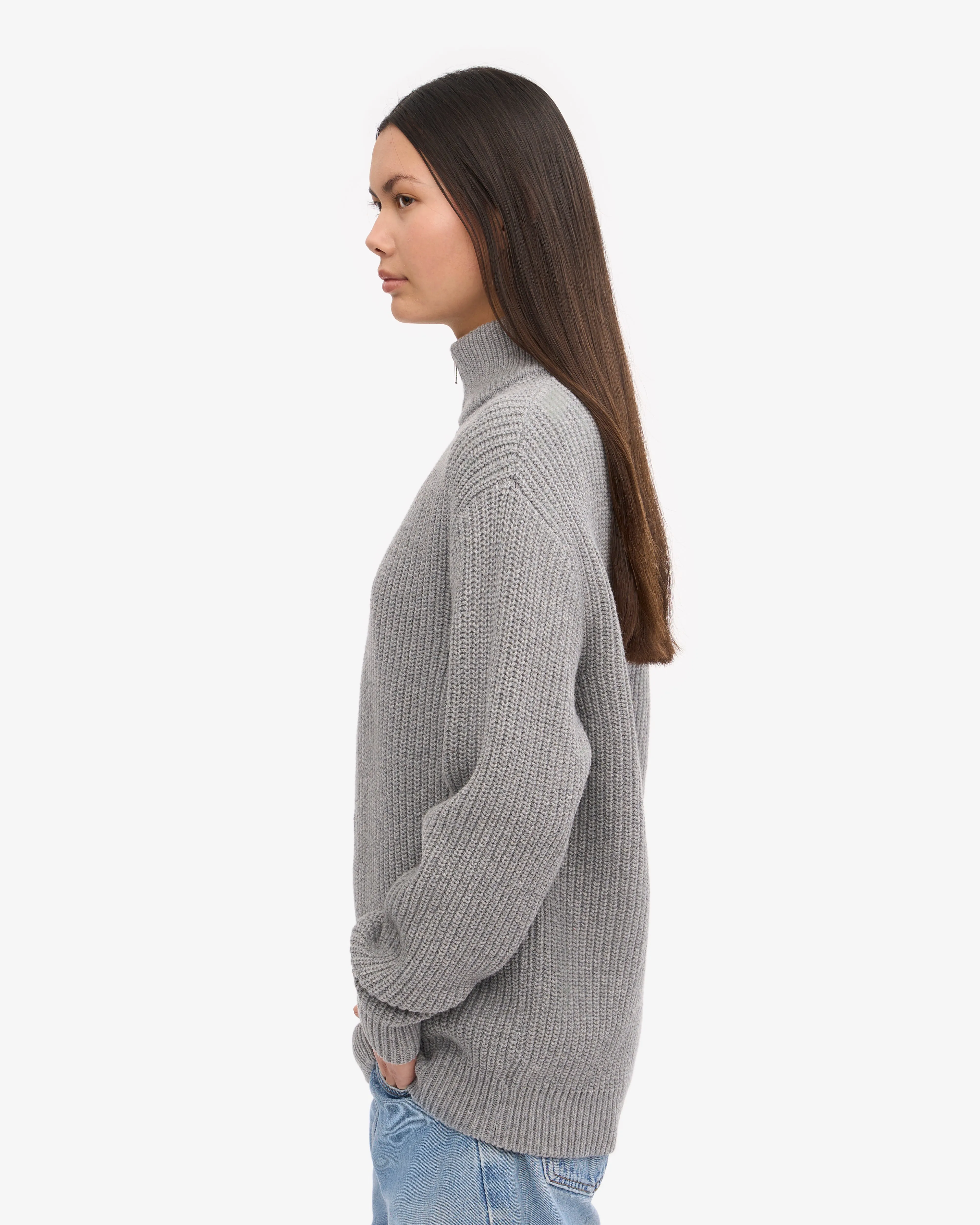 Merino Quarter Zip - Petrol Blue sold by Colorful Standard product image thumbnail 3