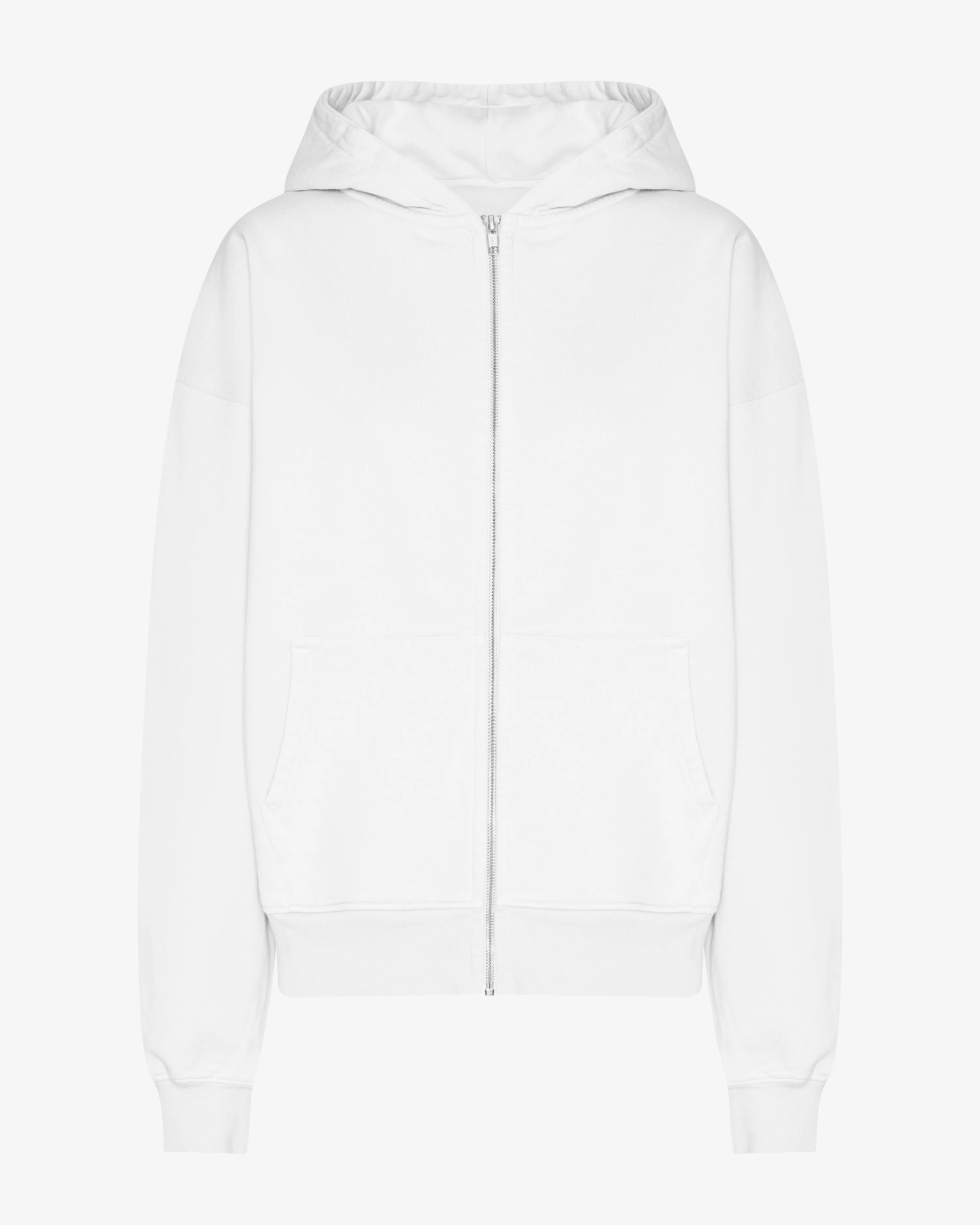 Organic Oversized Zip Hood - Optical White sold by Colorful Standard