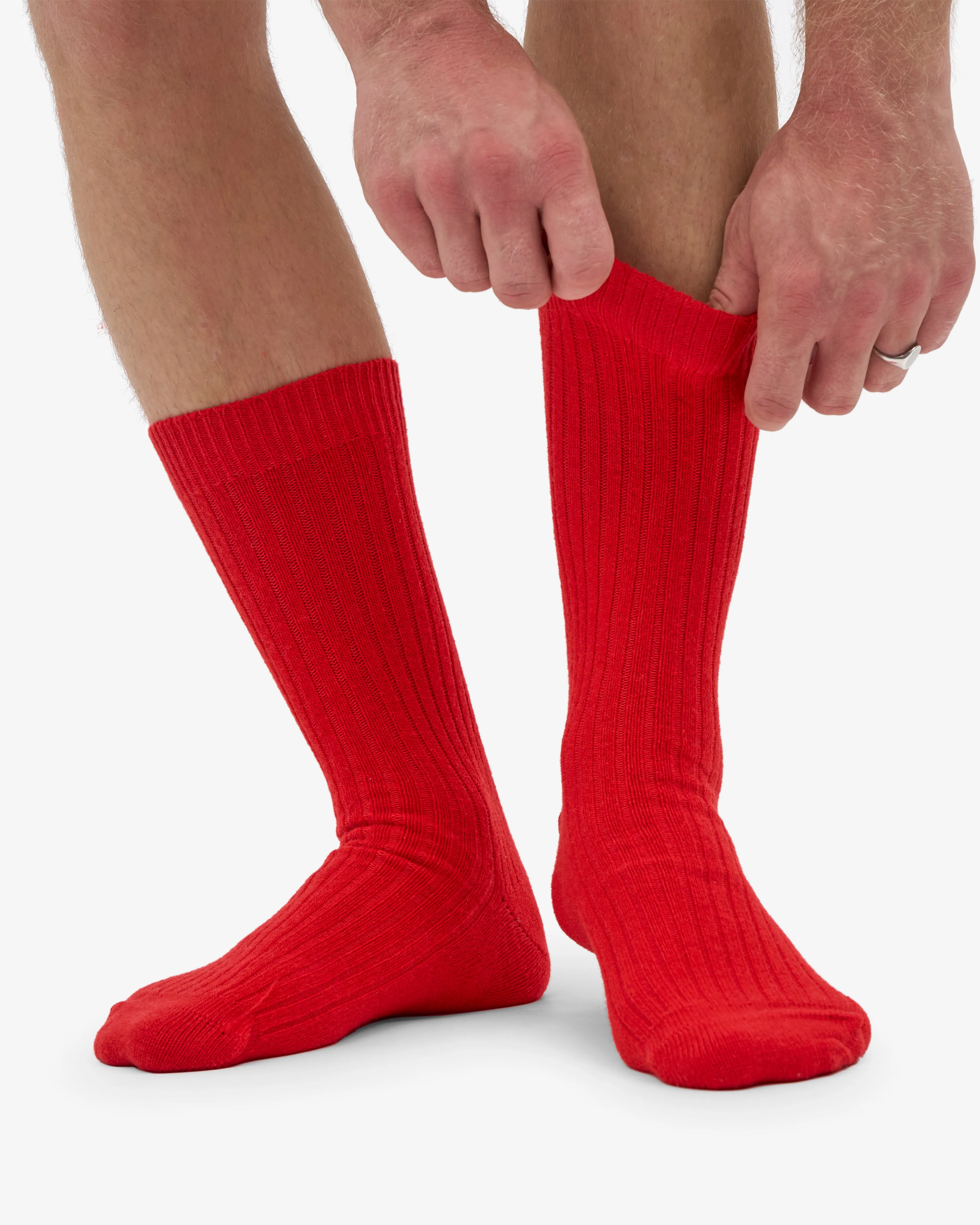 Merino Wool Blend Sock - Red Tangerine sold by Colorful Standard product image thumbnail 4
