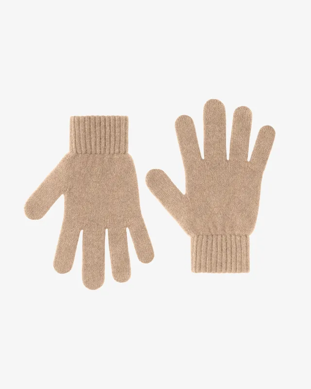 Merino Wool Gloves - Honey Beige sold by Colorful Standard