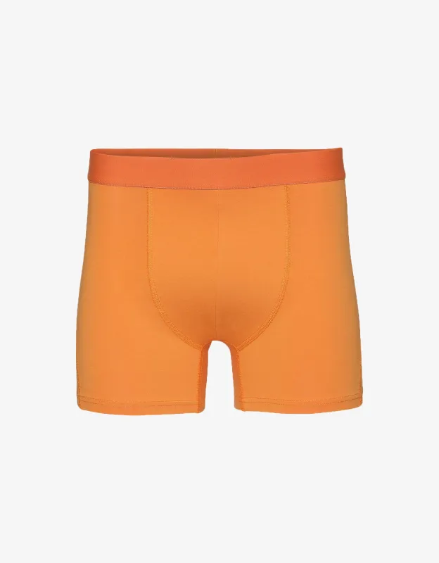 Classic Organic Boxer Briefs - Sunny Orange sold by Colorful Standard