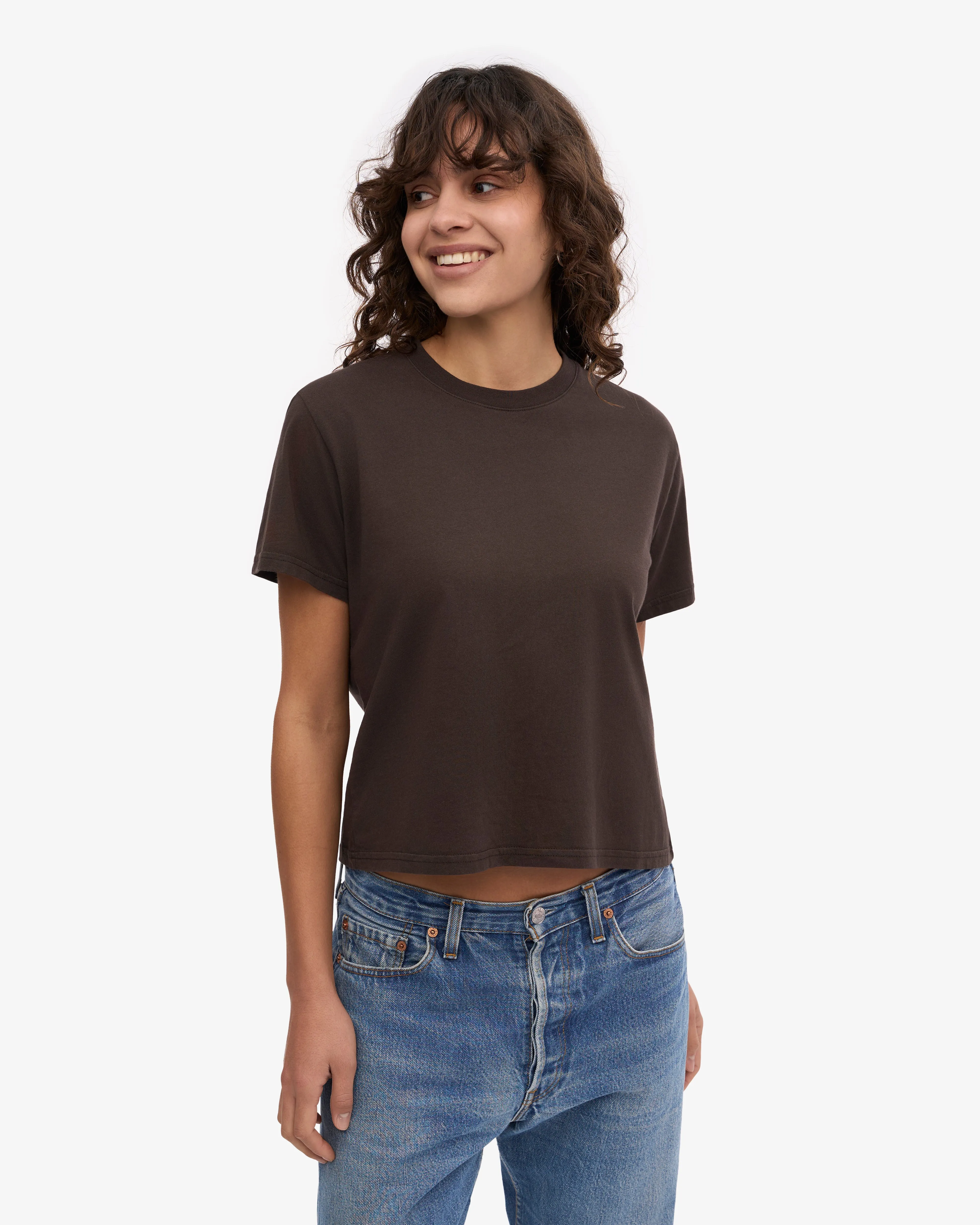 Organic Boxy Crop Tee - Coffee Brown (3-Pack) sold by Colorful Standard product image thumbnail 2