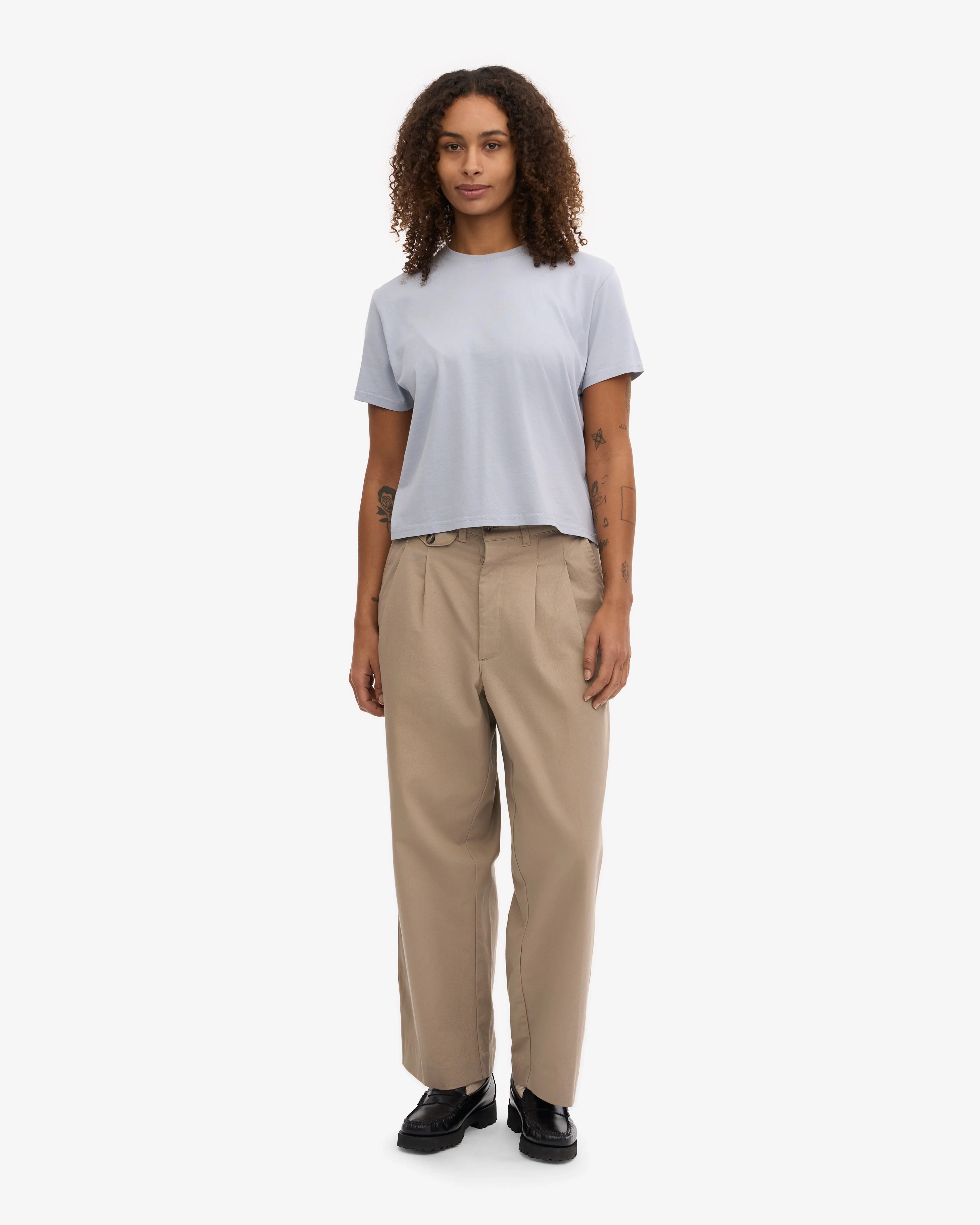 Organic Boxy Crop Tee - Polar Blue (3-Pack) sold by Colorful Standard product image thumbnail 5